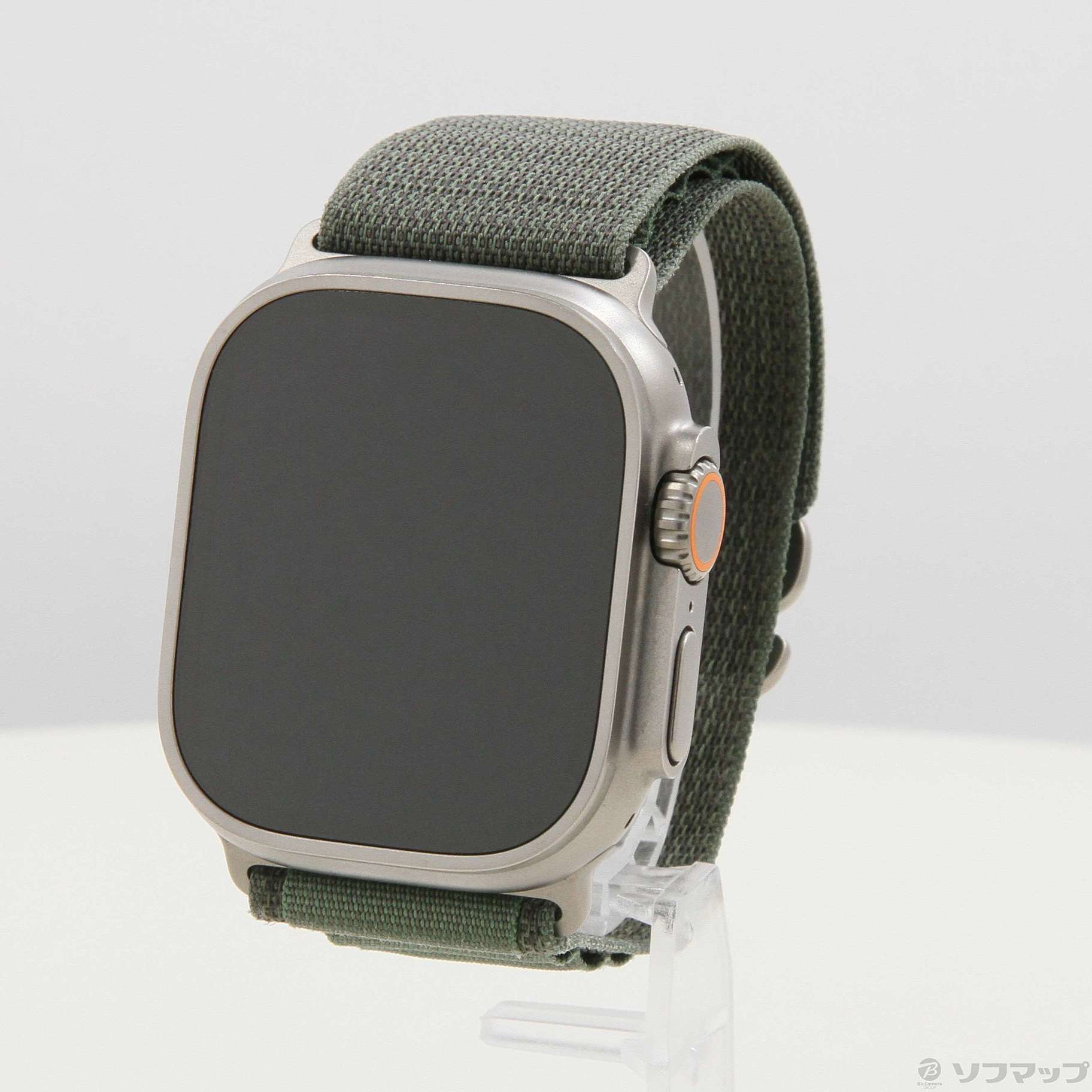 Apple Watch Ultra GPS + Cellular 49mm チタニウムケース グリーンアルパインループ
