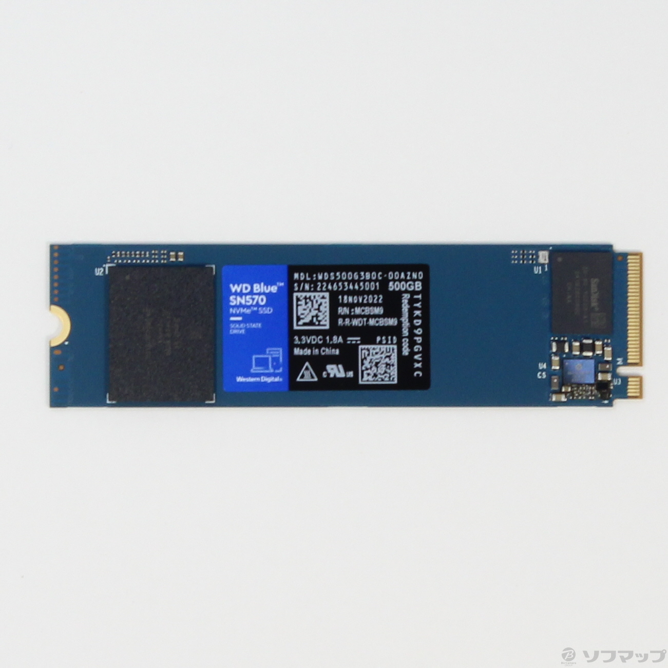 ウエスタンデジタル WD Blue SN570 NVMe SSD 500GB