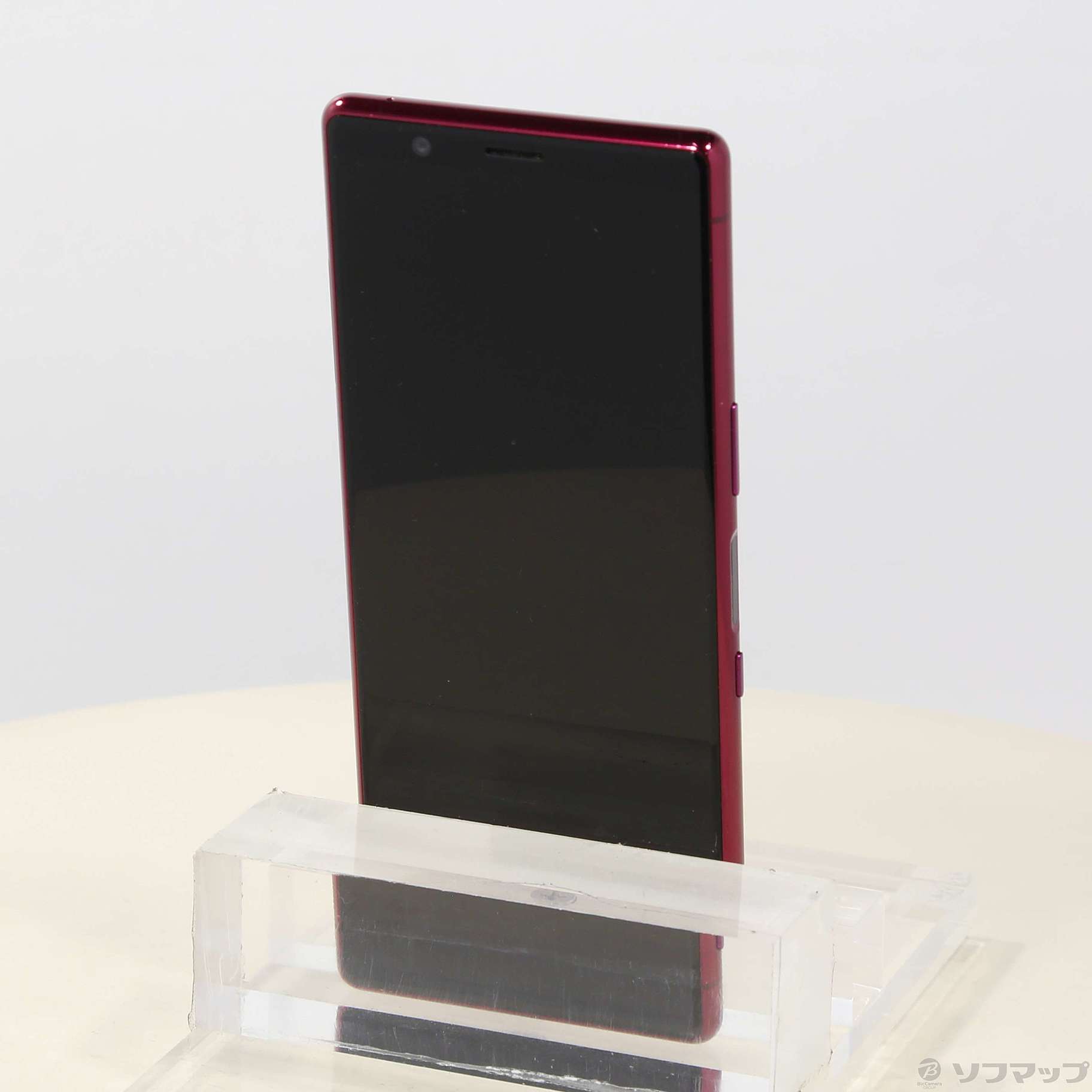 中古】Xperia 5 64GB レッド SO-01M docomoロック解除SIMフリー