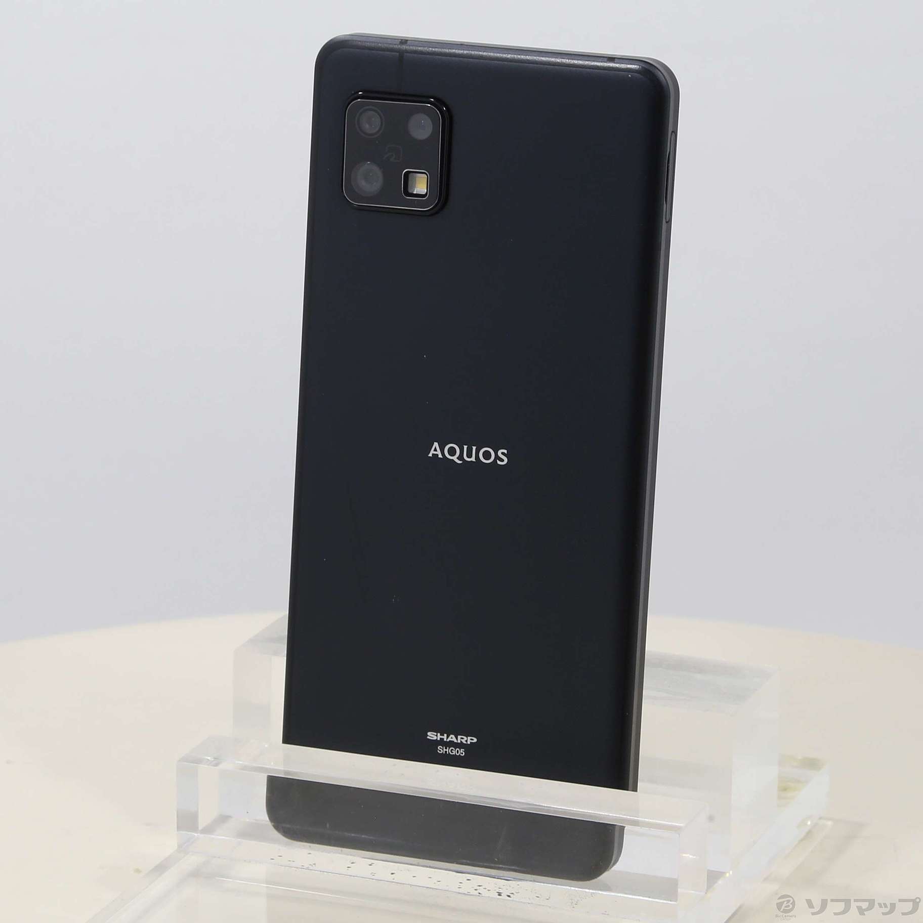 中古】AQUOS sense6 64GB ブラック SHG05 auロック解除SIMフリー