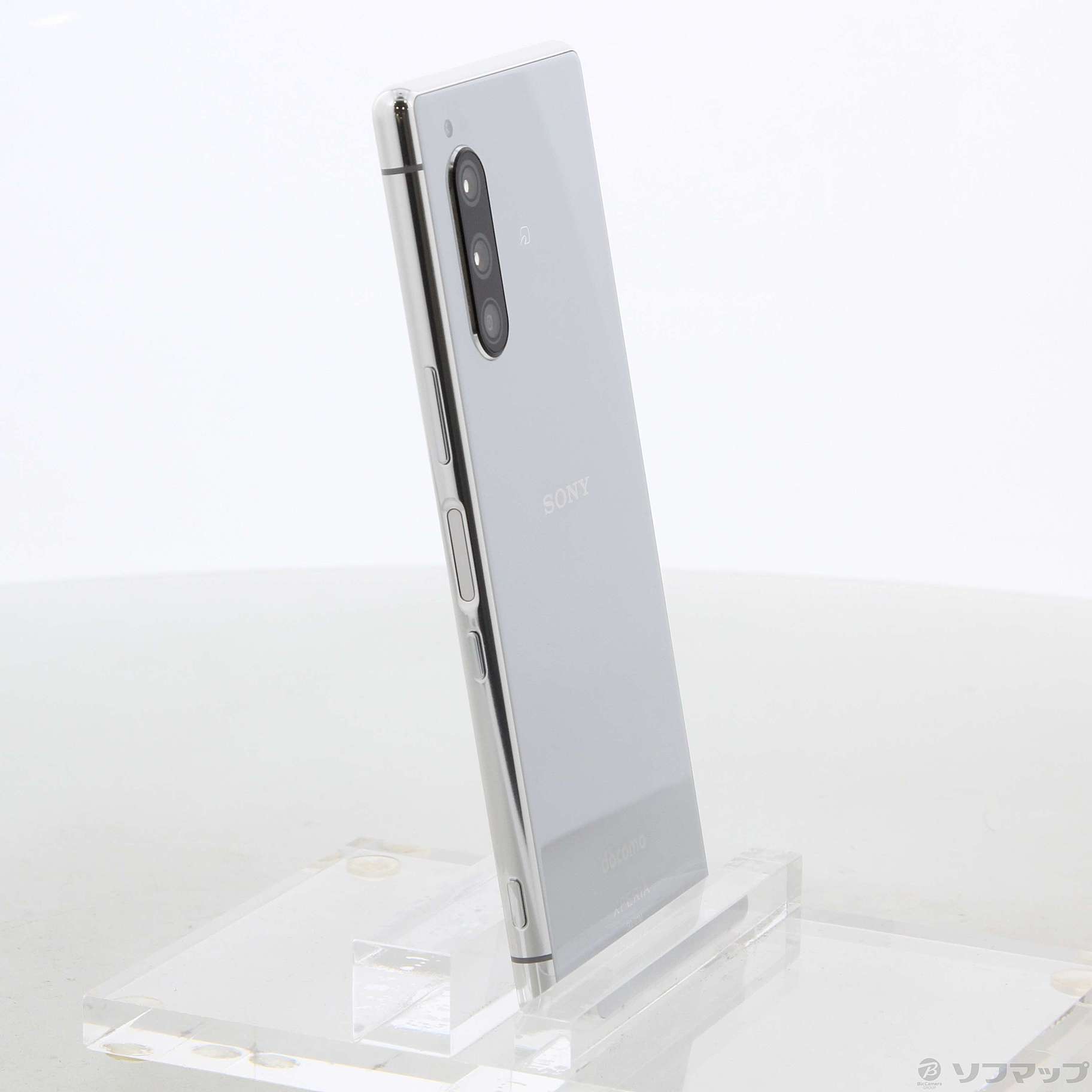 中古】Xperia 5 64GB グレー SO-01M docomoロック解除SIMフリー