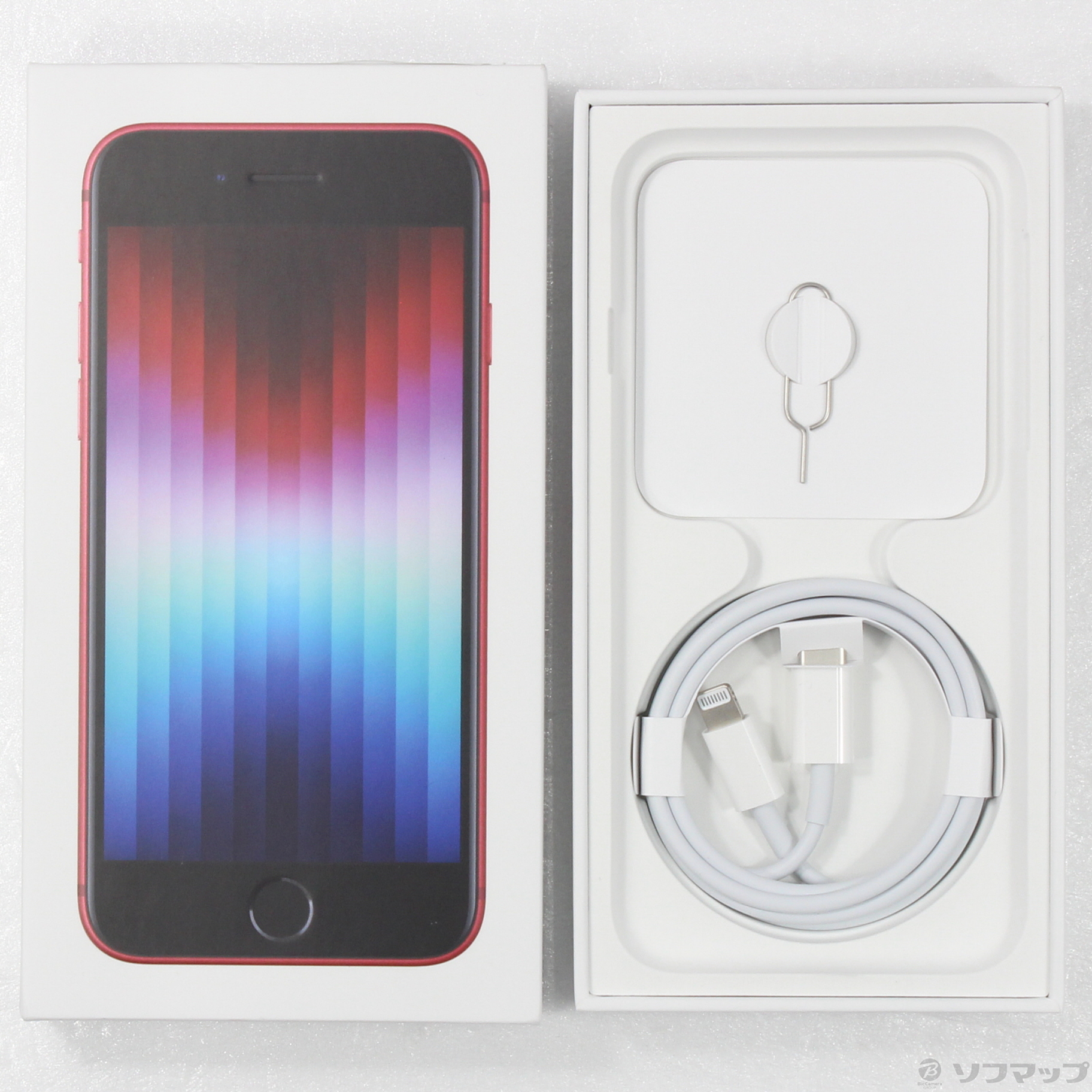 中古】iPhone SE 第3世代 64GB プロダクトレッド MMYE3J／A SIM