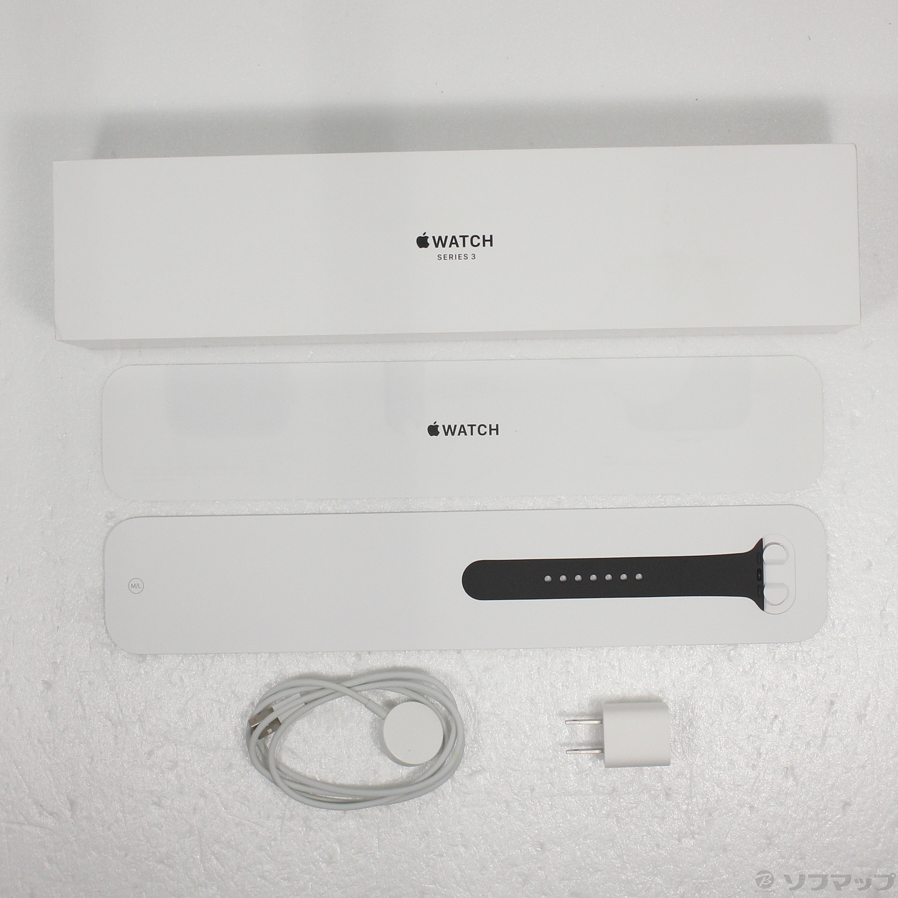 中古】Apple Watch Series 3 GPS 38mm スペースグレイアルミニウム