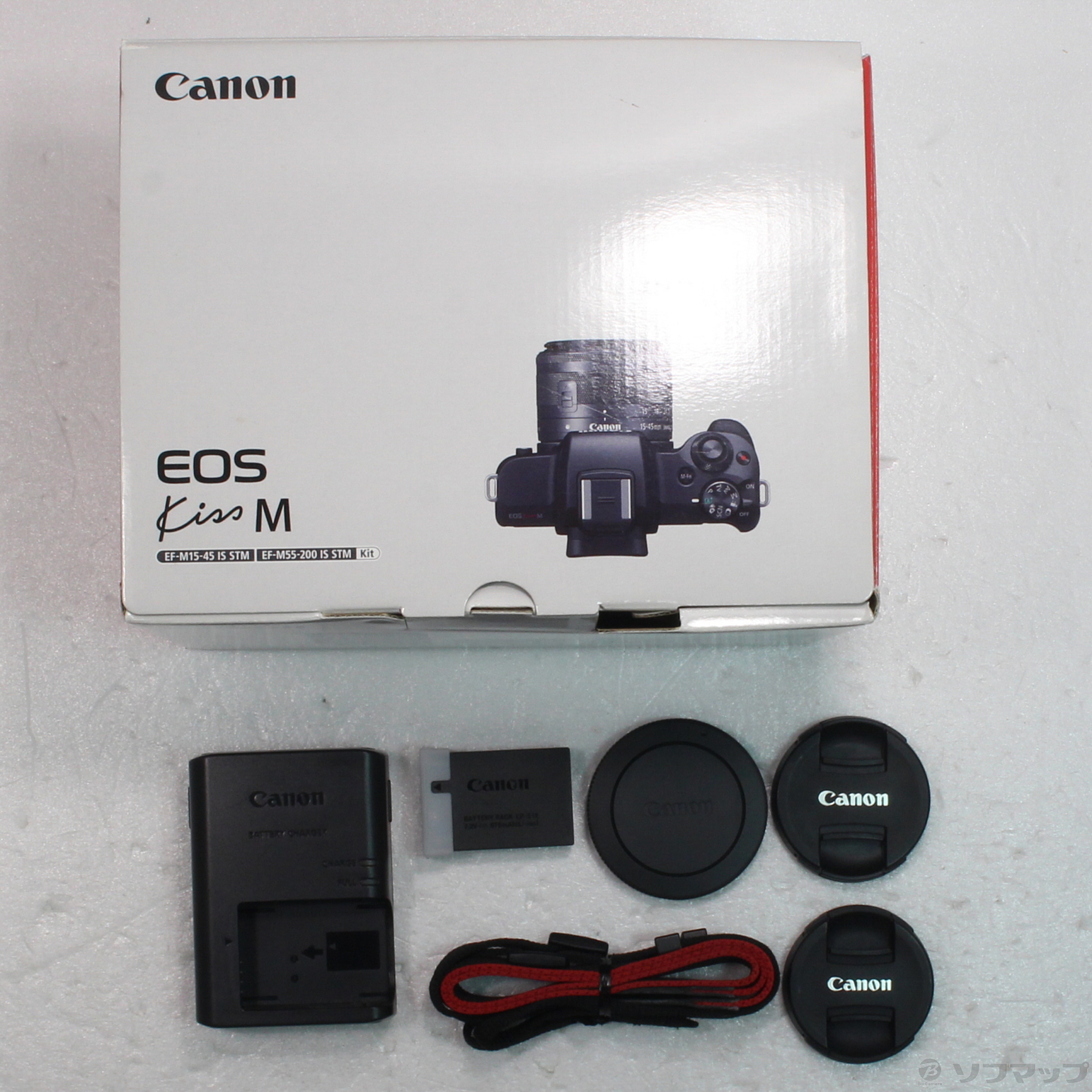 中古】EOS Kiss M ダブルズームキット ブラック [2133049512680