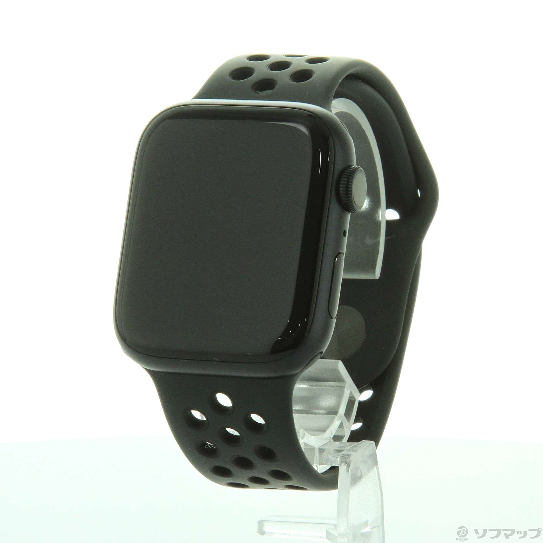 Apple Watch Nike Series 7（GPSモデル）- 45mmミッドナイトアルミニウムケースとアンスラサイト/ブラックNikeスポーツバンド Apple Watch Nike Series 7（GPS+Cellularモデル）- 45mmミッドナイト