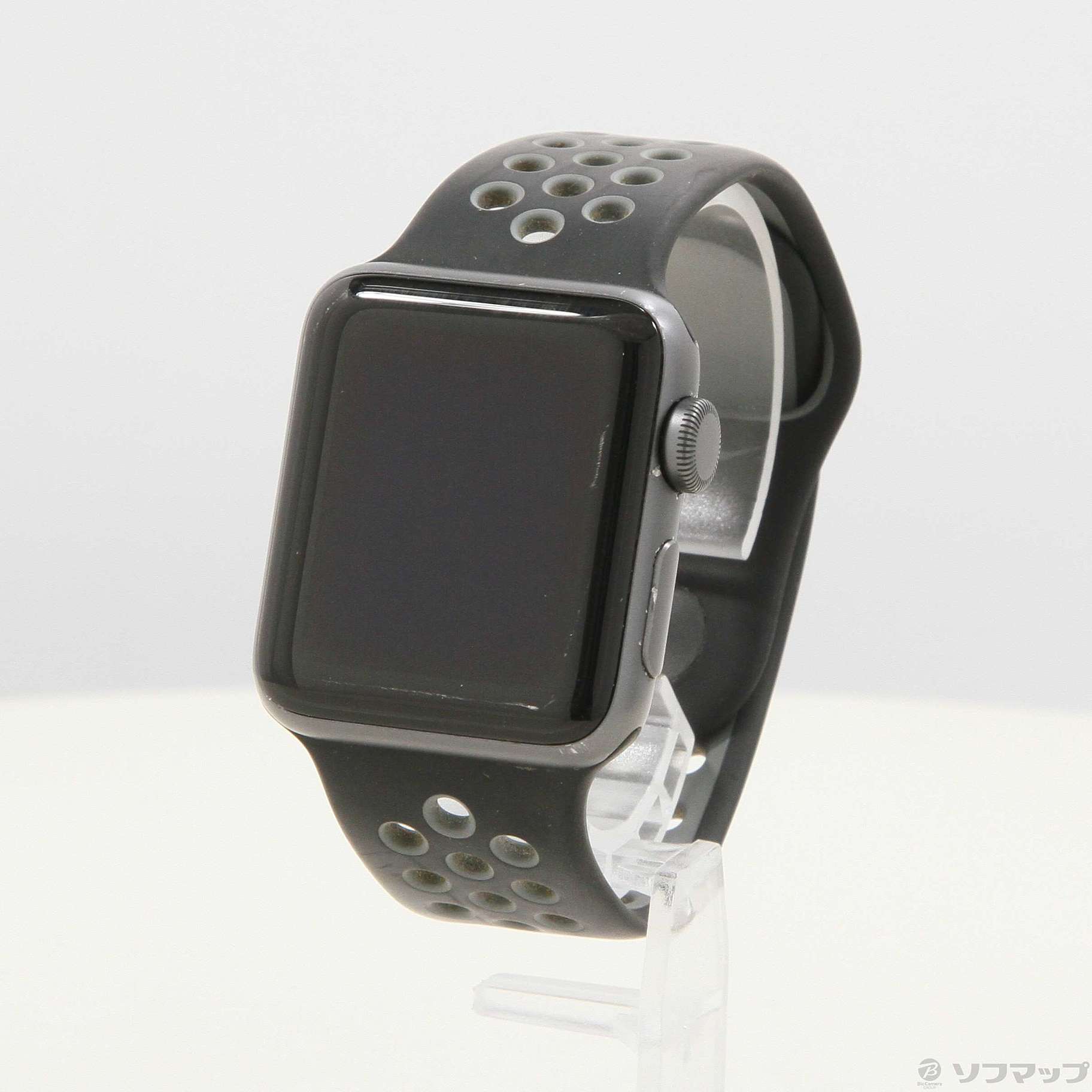 Apple Watch Series 2 Nike+ 38mm スペースグレイアルミニウムケース ブラック／クールグレーNikeスポーツバンド