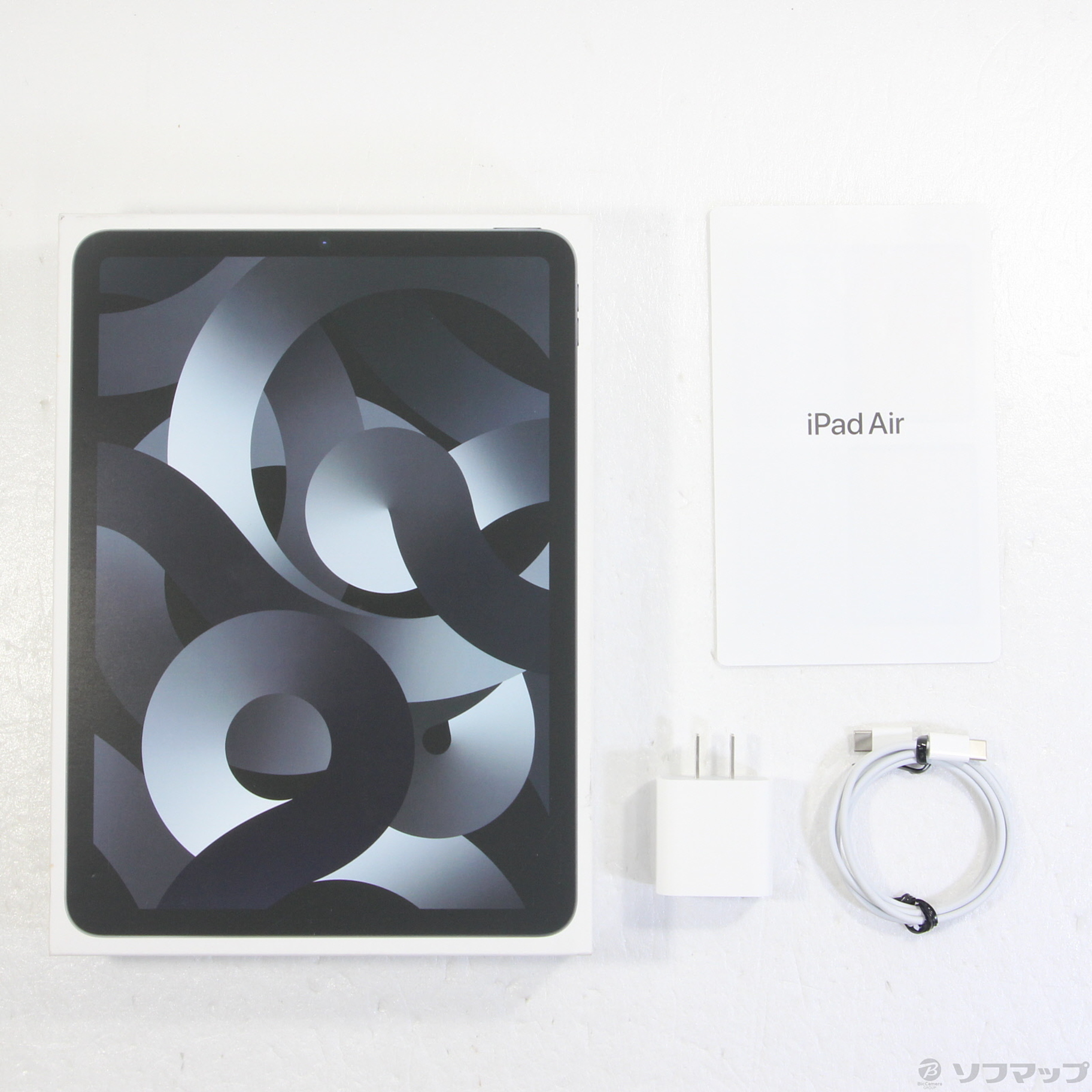 中古品〕 iPad Air 第5世代 64GB スペースグレイ MM9C3J／A Wi-Fi｜の