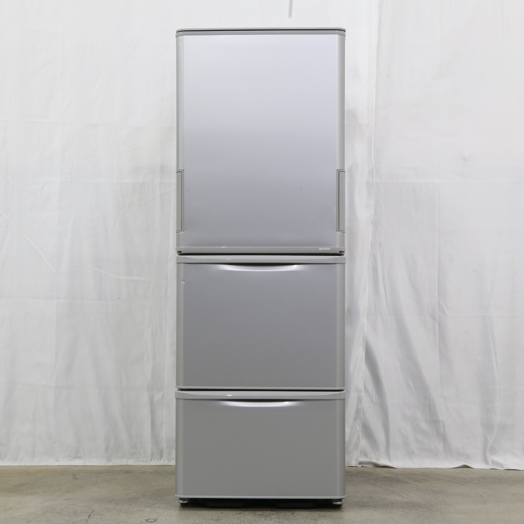 SHARP（シャープ）:SJ-W358K-S [マットシルバー] 冷蔵庫　350L 3ドア 4550556103886 シャープ 冷蔵庫 冷蔵庫 「どっちもドア」 350L マットシルバー SJ