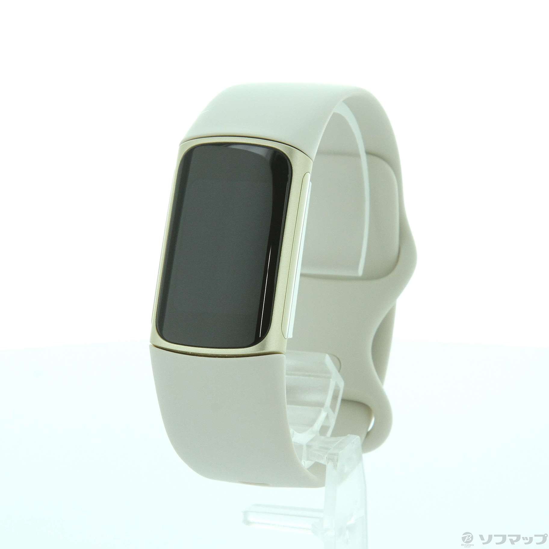 中古】Fitbit Charge5 FB421GLWT-FRCJK ルナホワイト／ソフトゴールド ...