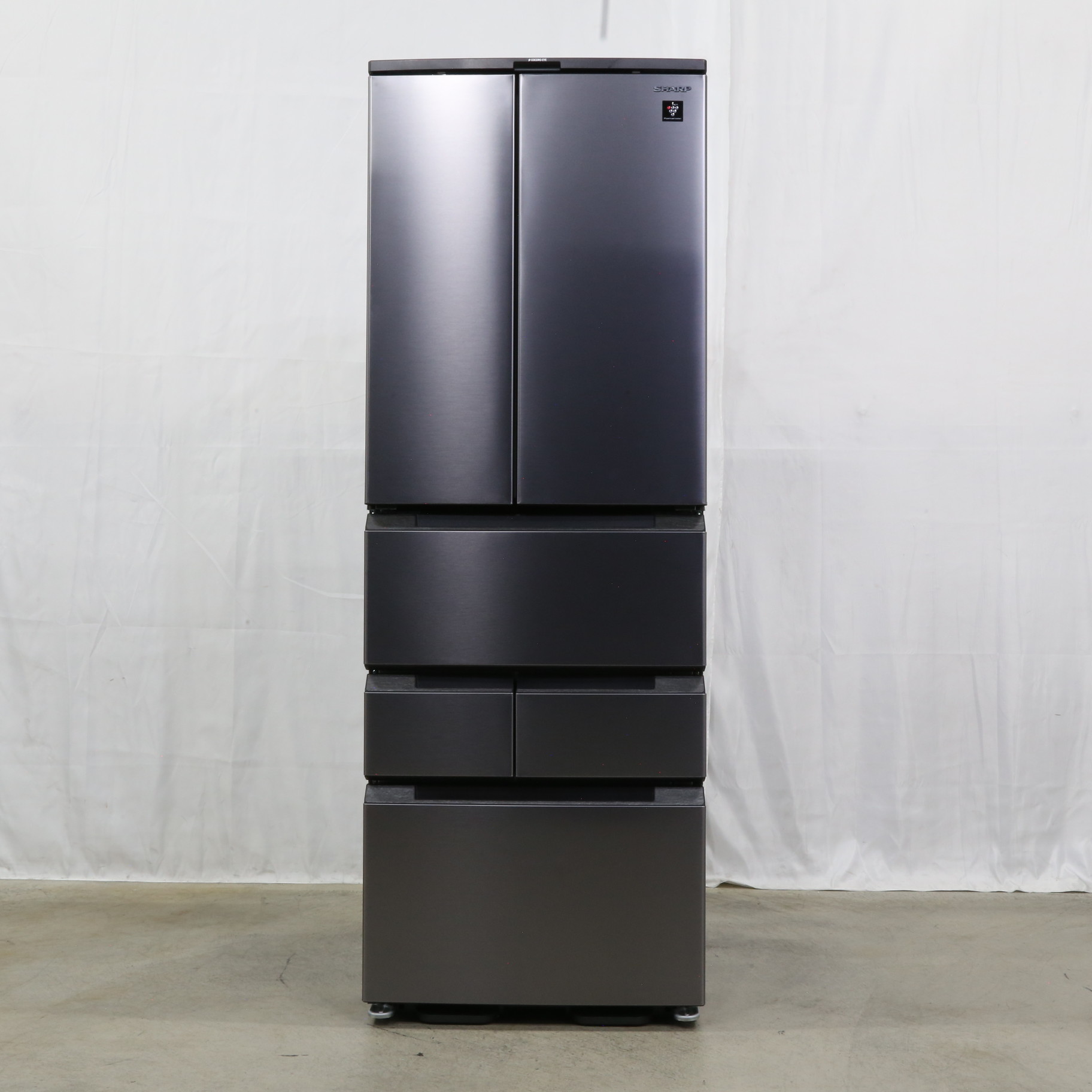 中古】〔展示品〕 プラズマクラスター冷蔵庫 ラスティックダークメタル 