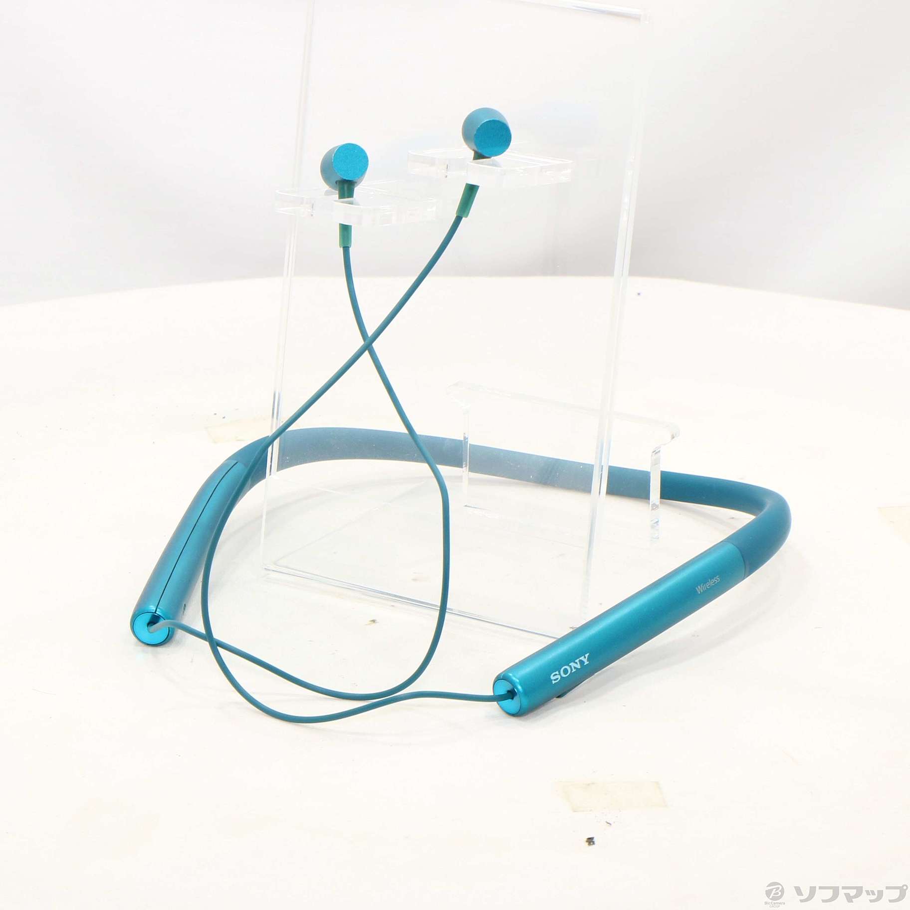 中古】h.ear in Wireless MDR-EX750BT L ビリジアンブルー