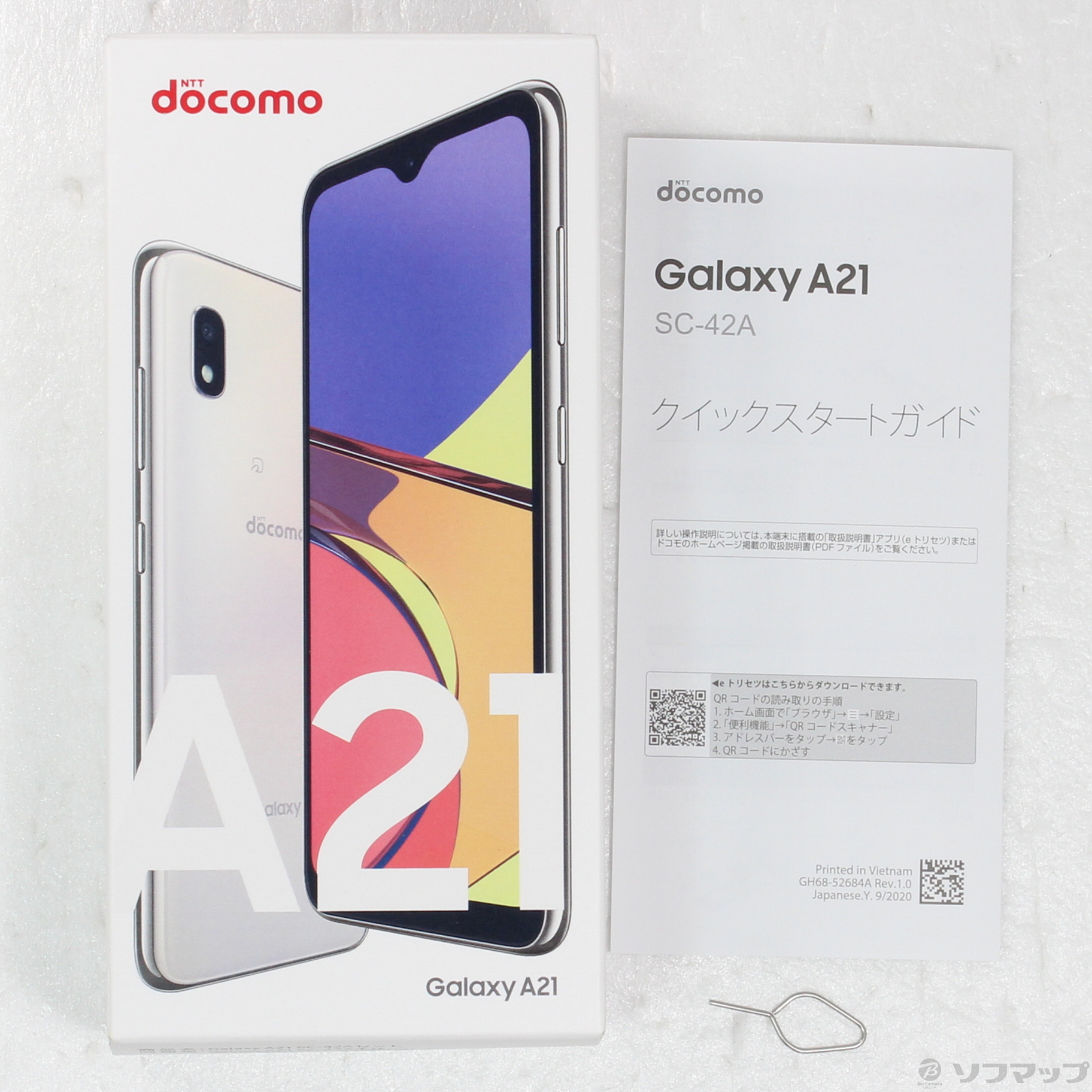 【ジャンク品】Galaxy A21 ホワイト 64 GB docomo