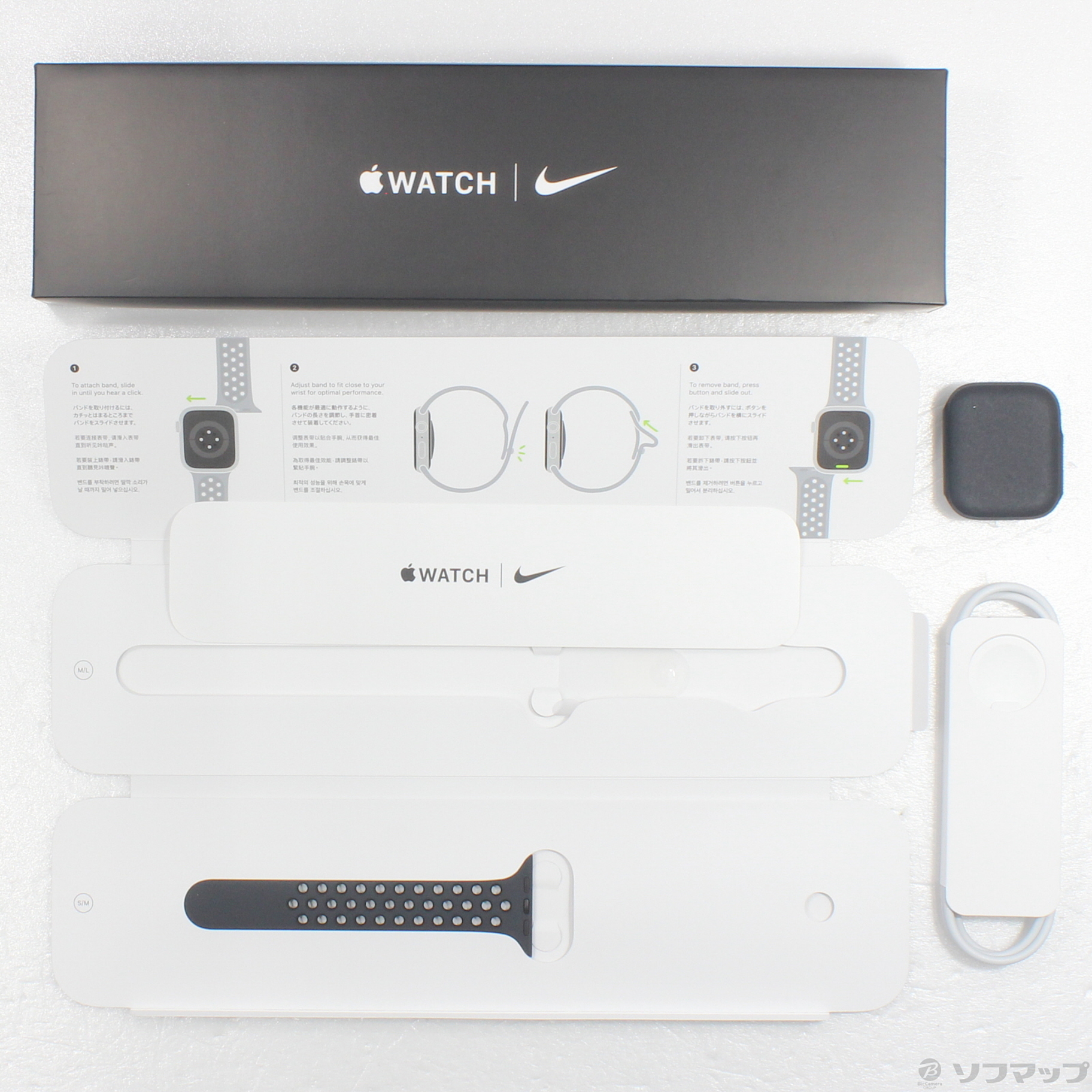 中古】Apple Watch Series 7 Nike GPS 45mm ミッドナイトアルミニウム