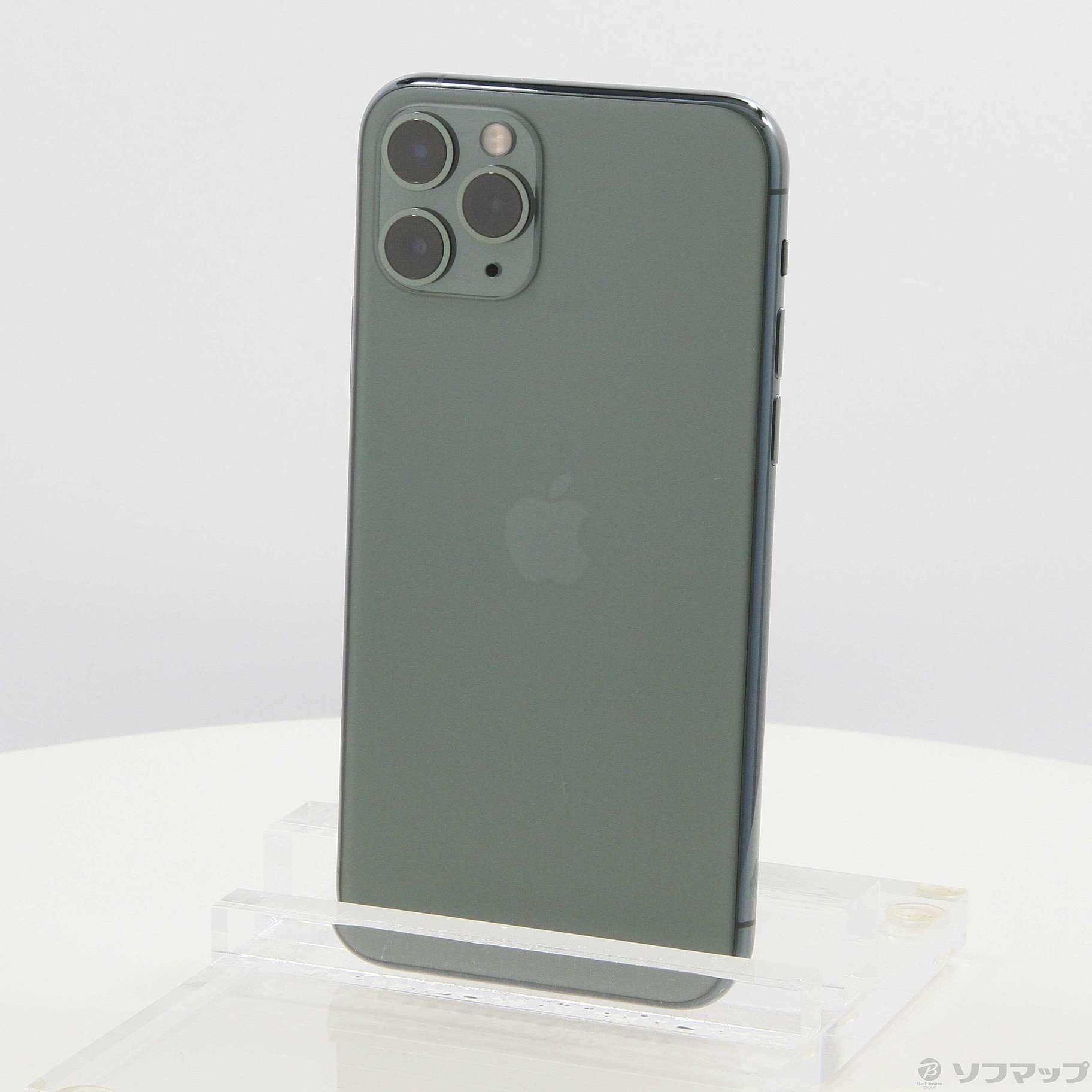 中古】iPhone11 Pro 64GB ミッドナイトグリーン MWC62J／A SIMフリー