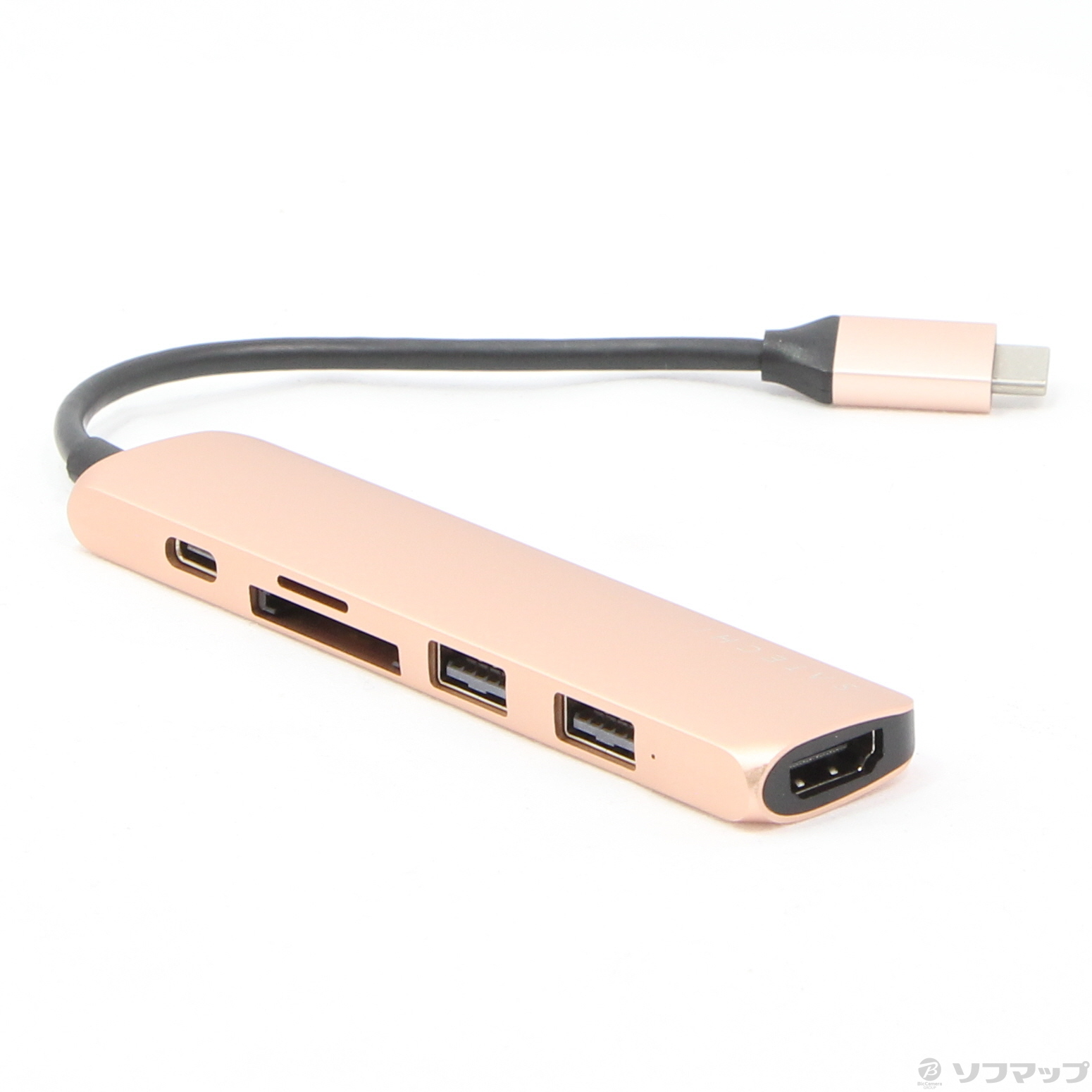 Satechi V2 マルチ USB-C ハブ 8-in-1(ゴールド) 4K Satechi スリム V2