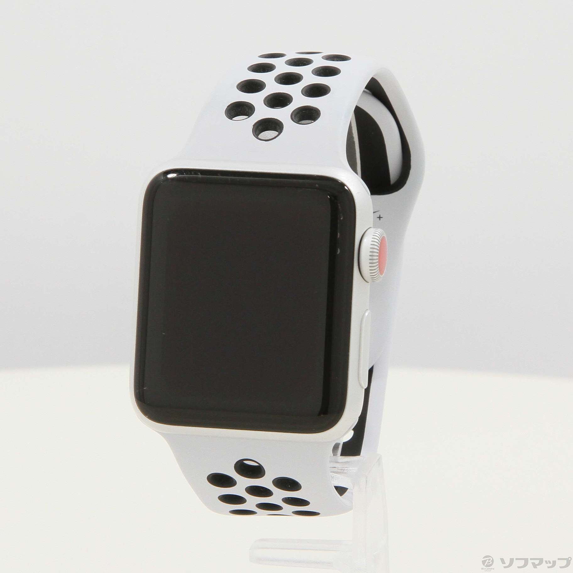 Apple Watch Series 3 GPS + Cellular 38mm シルバーアルミニウムケース  ピュアプラチナム／ブラックNikeスポーツバンド
