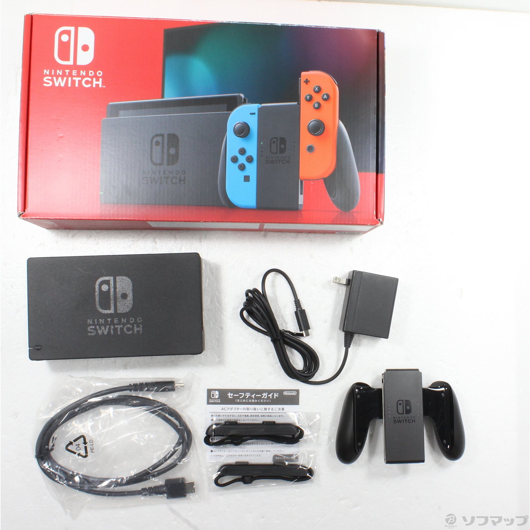 中古】Nintendo Switch Joy-Con (L) ネオンブルー／ (R) ネオンレッド