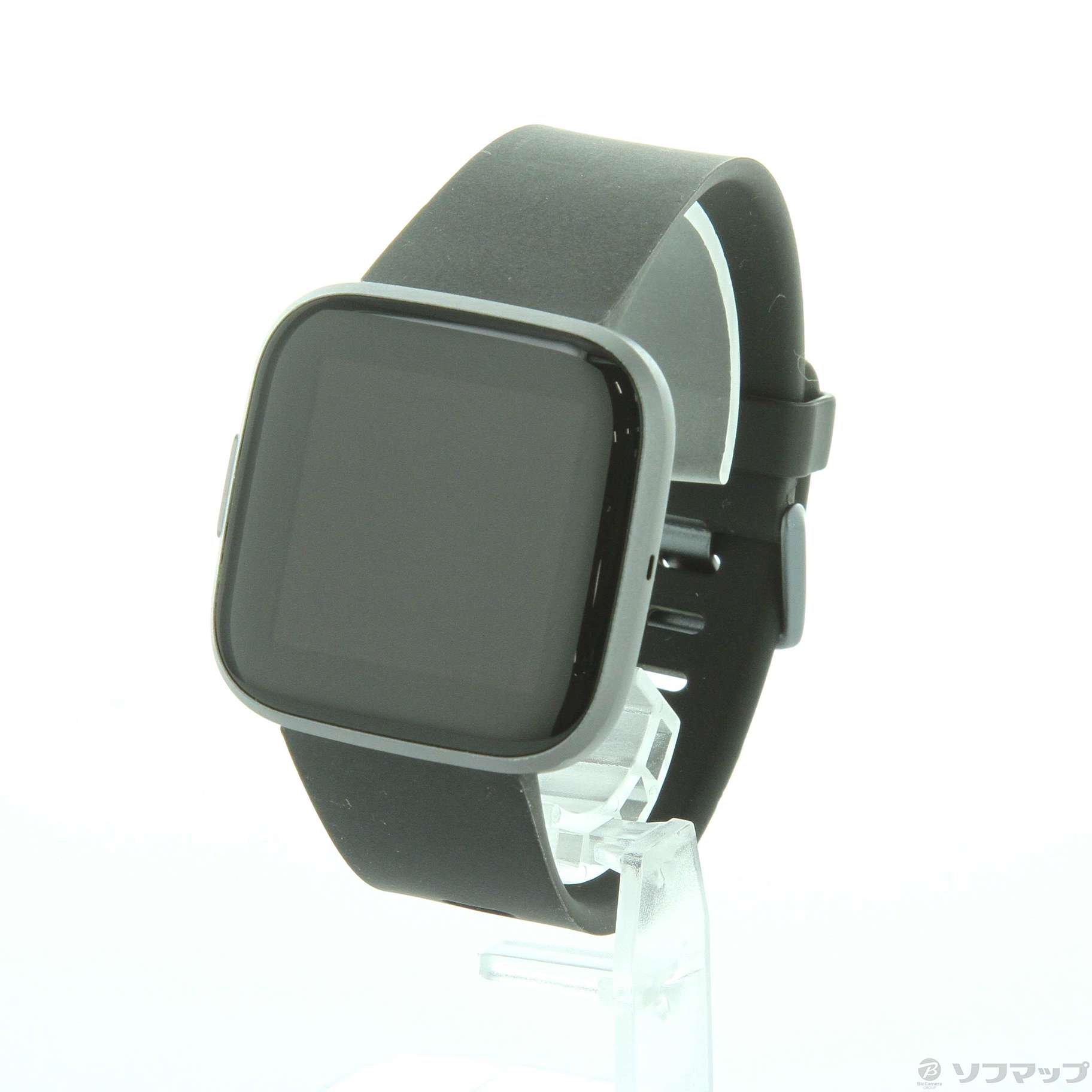 中古】Fitbit Versa 2 ブラック／カーボン FB507BKBK-FRCJK