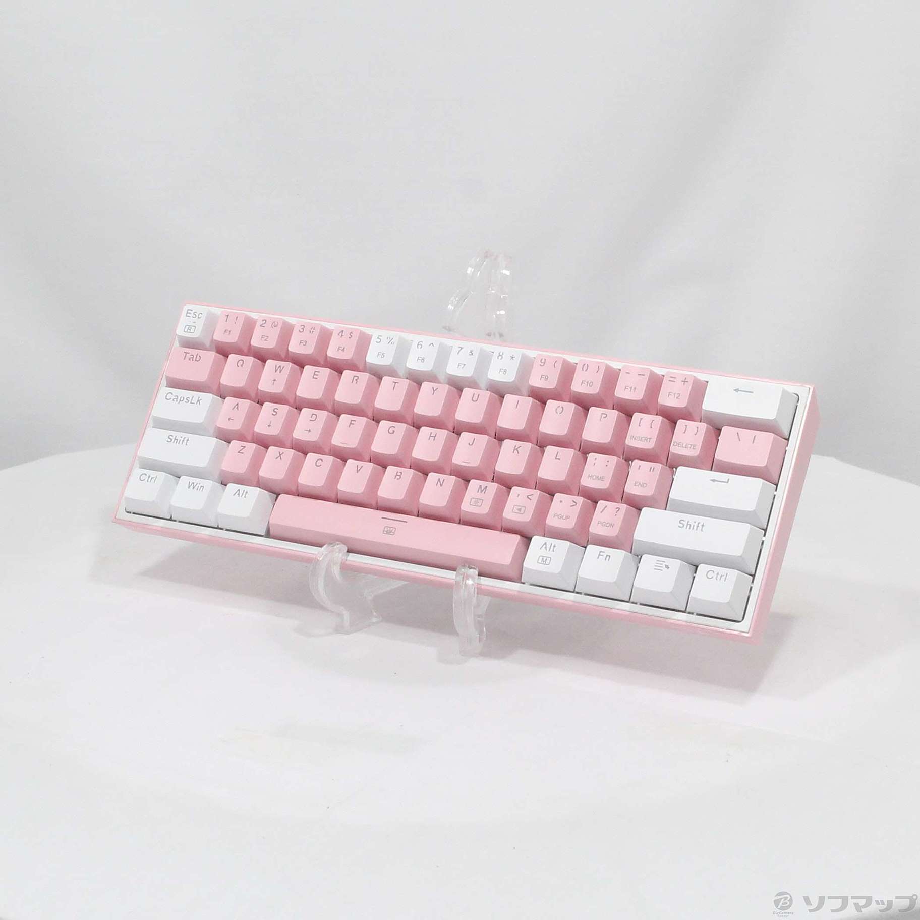 中古】ゲーミングキーボード 英語コンパクト 赤軸 メカニカル 61KEY