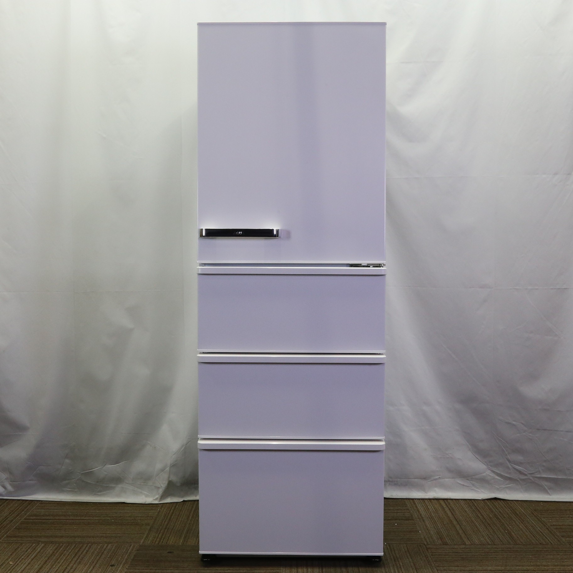 中古】〔展示品〕 冷蔵庫 ミルク AQR-V37N-W ［約60cm ／4ドア ／右 