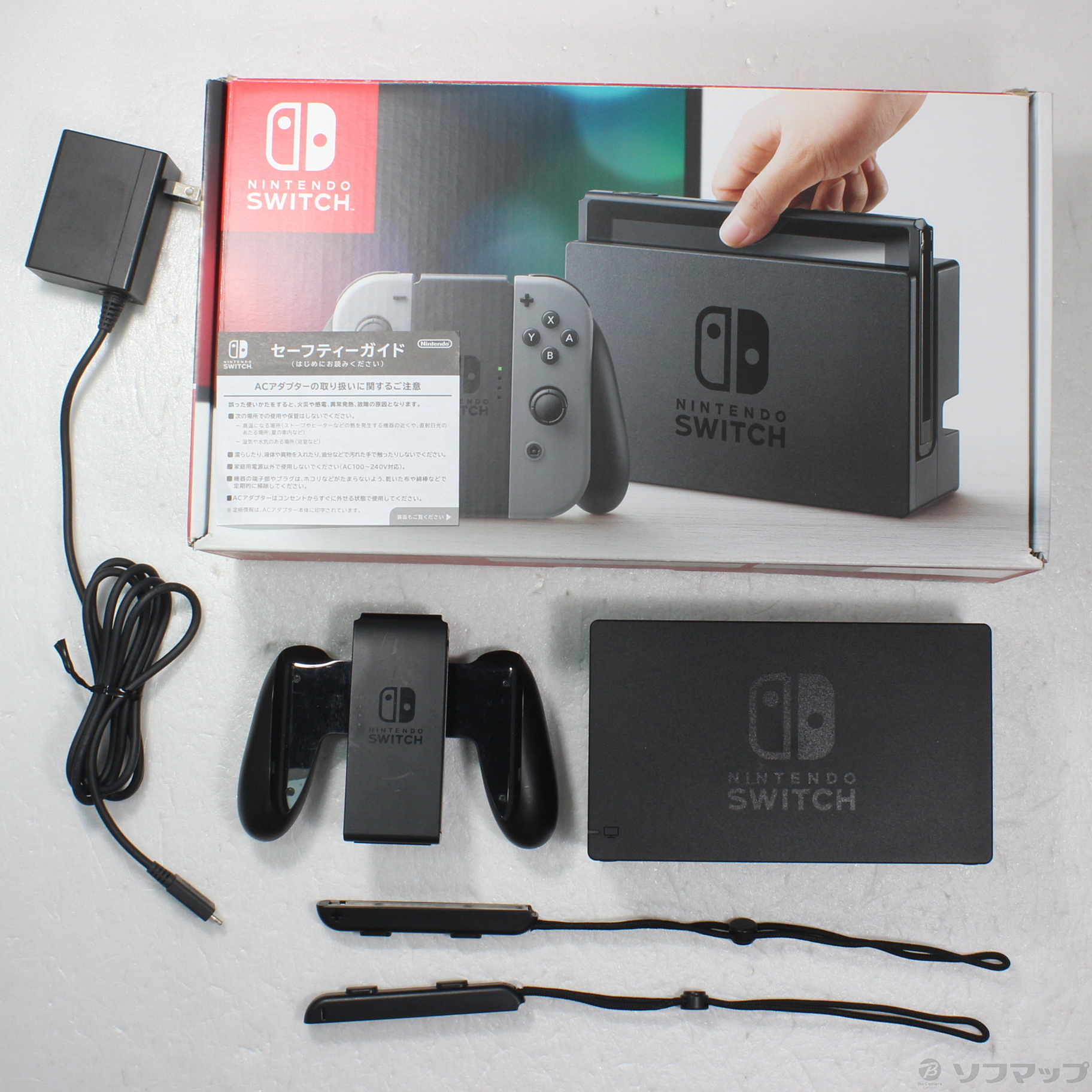 中古】Nintendo Switch Joy-Con (L) ／ (R) グレー [2133049679529