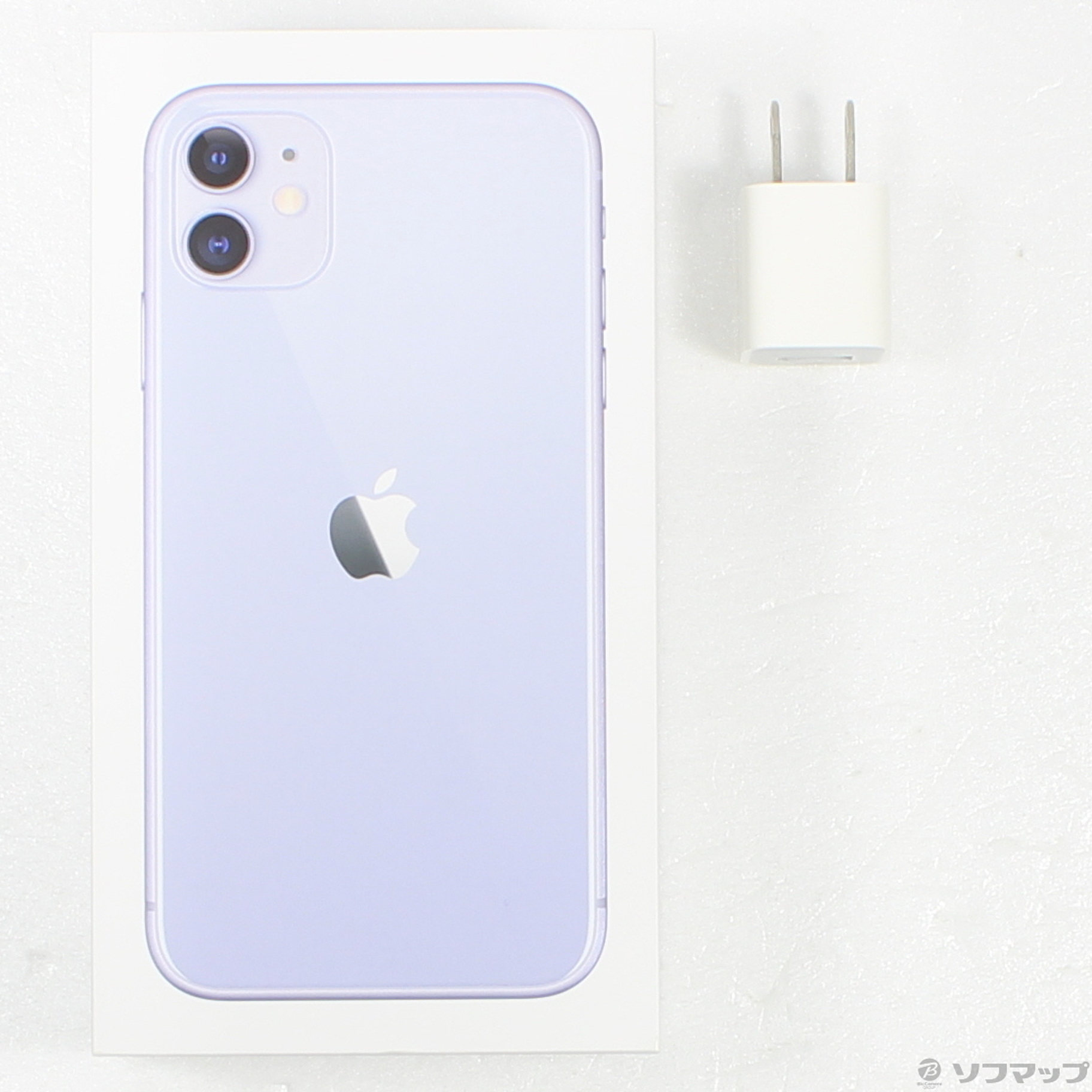 中古】iPhone11 128GB パープル MWM52J／A SIMフリー [2133049690654