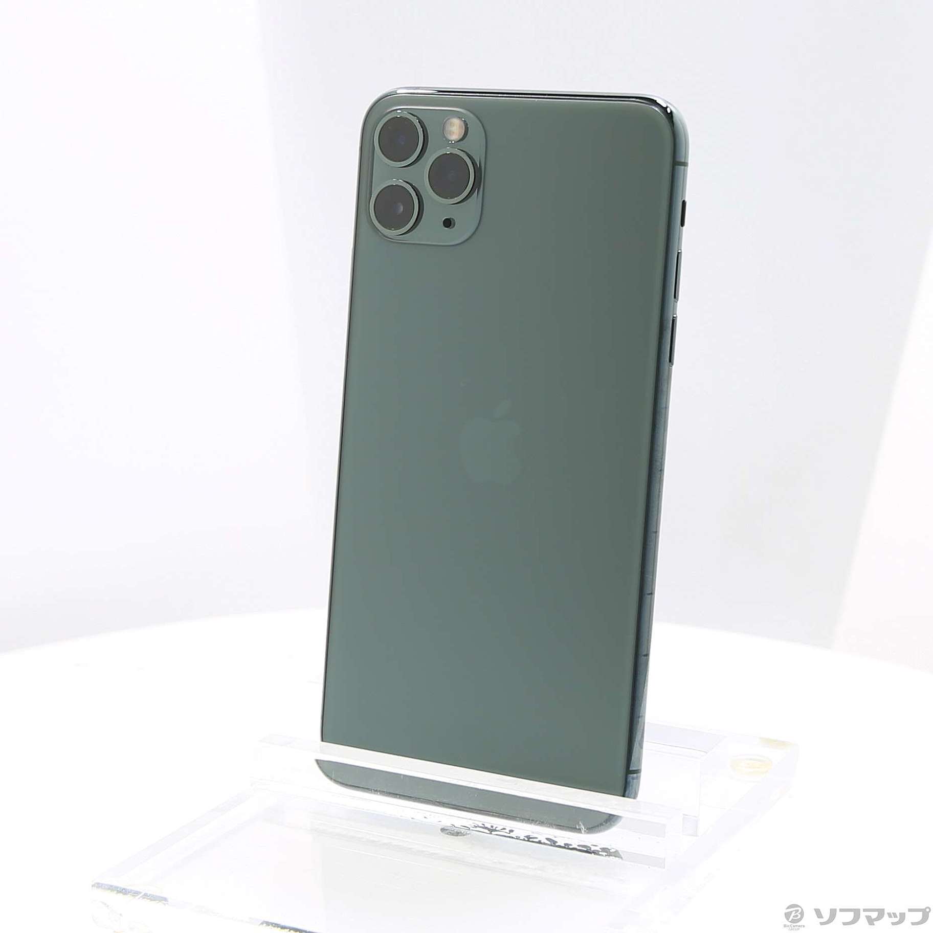 中古】iPhone11 Pro Max 256GB ミッドナイトグリーン MWHM2J／A SIM