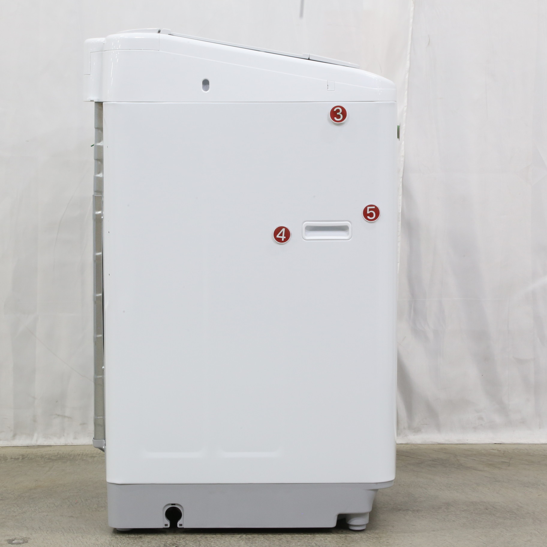 中古】〔展示品〕 全自動洗濯機 ホワイト BW-V80H-W ［洗濯8.0kg ／上