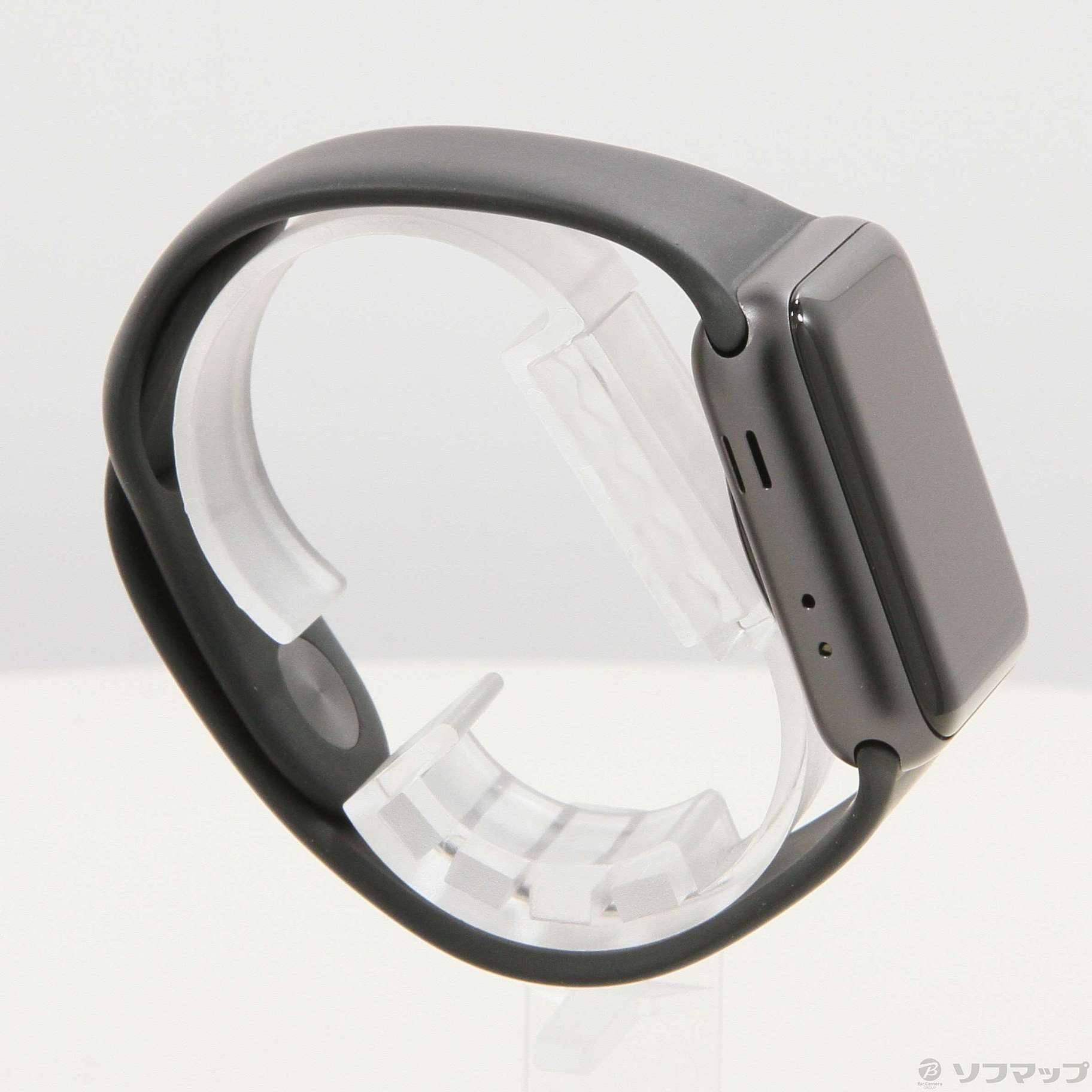 Apple Watch Series 3 GPS 38mm スペースグレイアルミニウムケース ブラックスポーツバンド