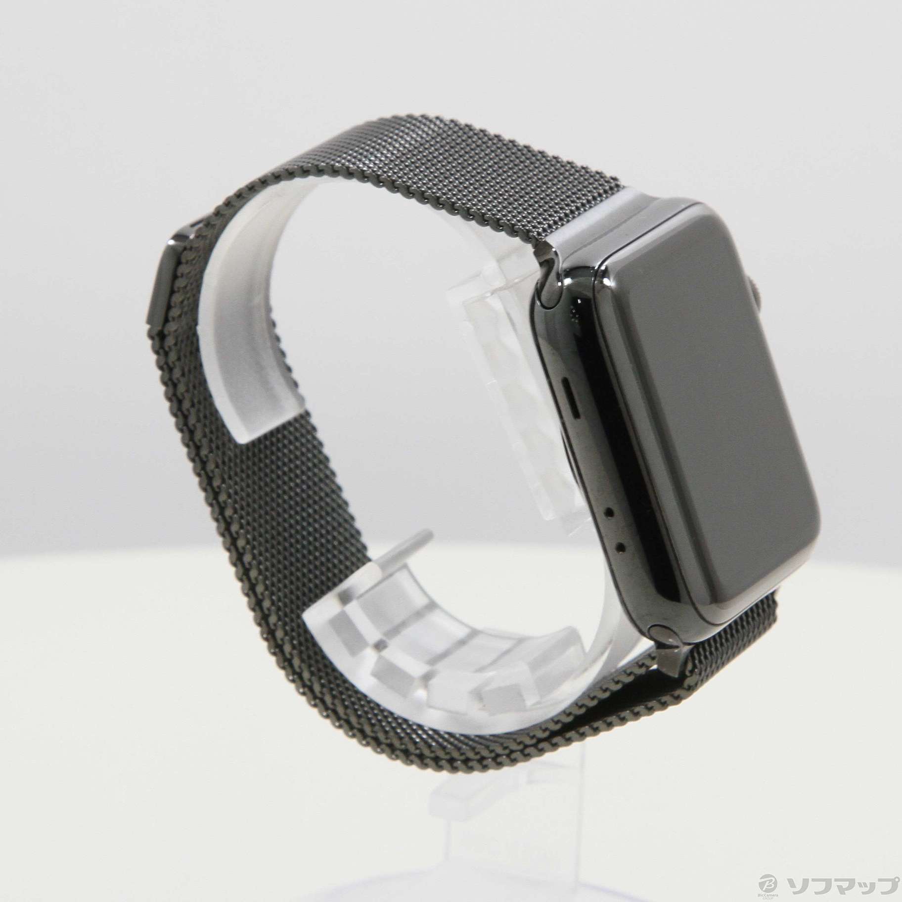 Apple Watch Series 3 GPS + Cellular 42mm スペースブラックステンレススチールケース  スペースブラックミラネーゼループ