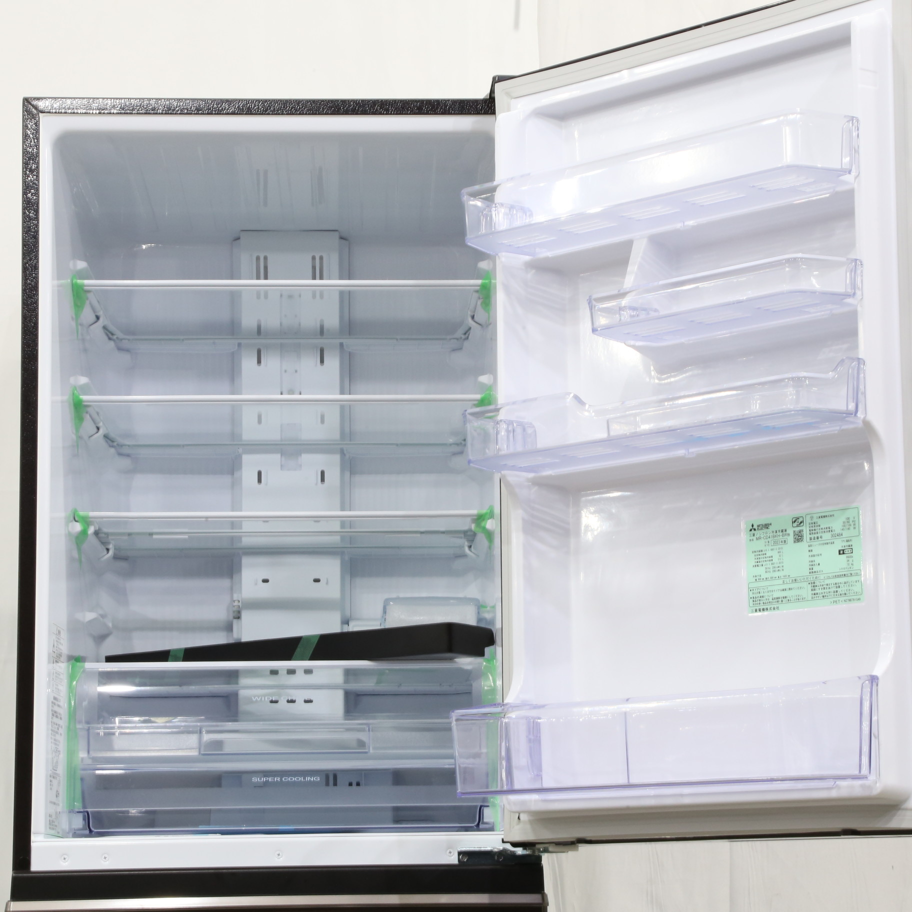 中古】〔展示品〕 冷蔵庫 グロッシーブラウン MR-CD41BKH-BR ［幅60cm 
