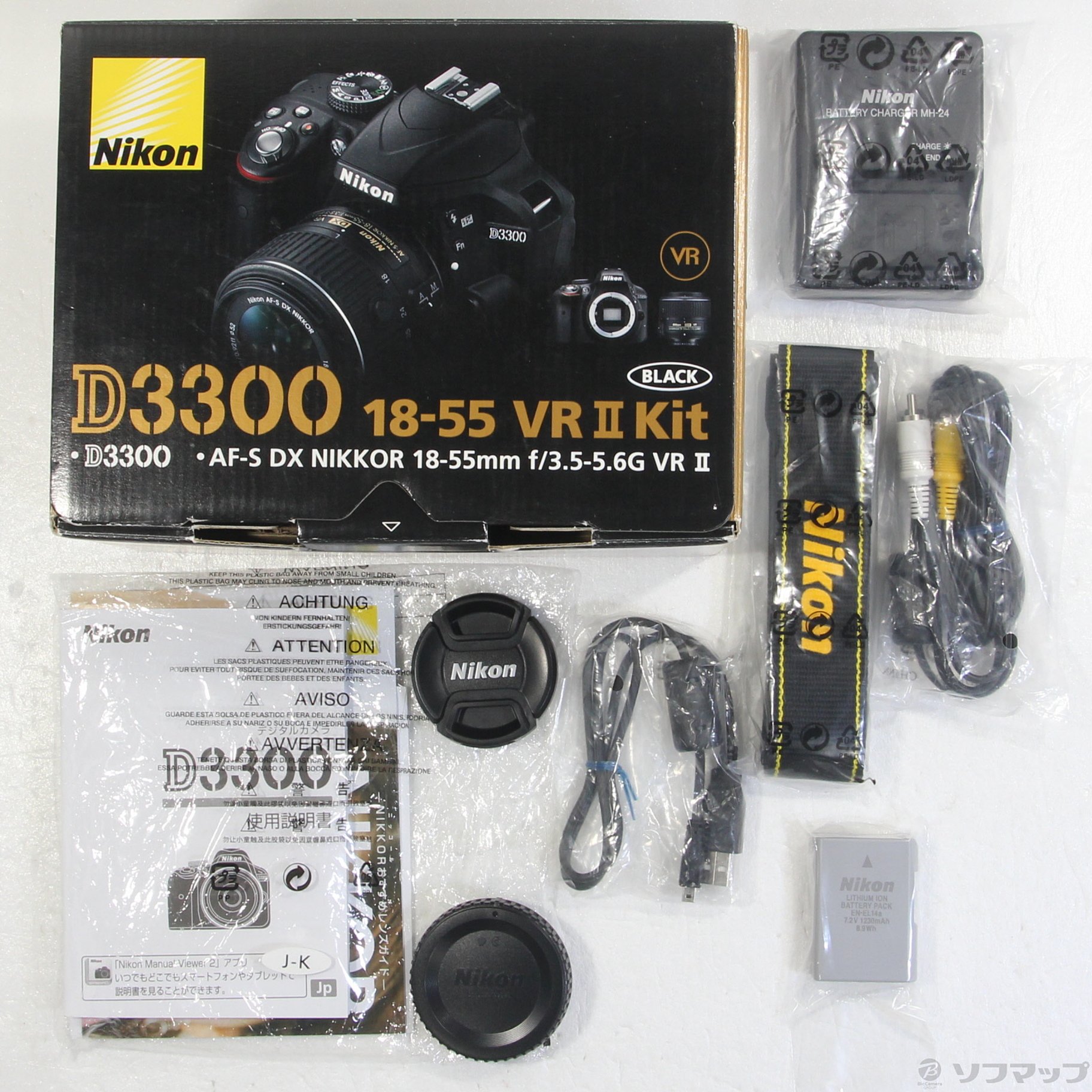デジタル一眼Nikon ニコン D3300 18-55 VR ? Kit 箱付属品あり ...