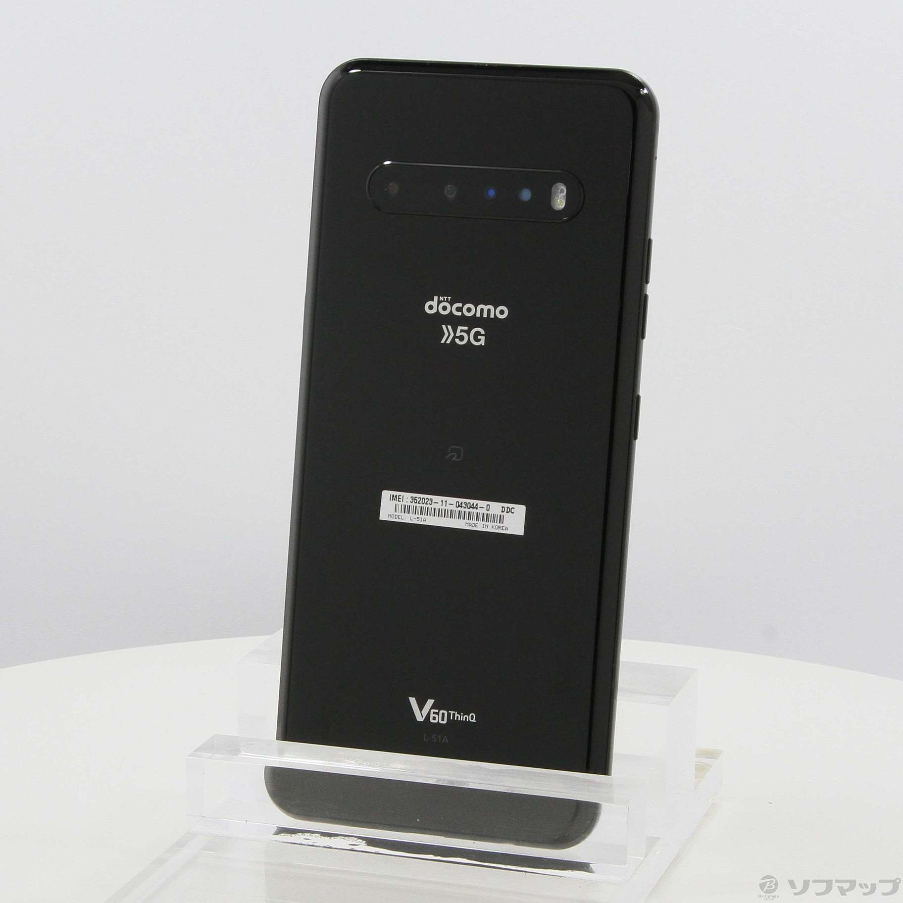 LG V60 ThinQ 5G 128GB ザ ブラック L-51A docomoロック解除SIMフリー