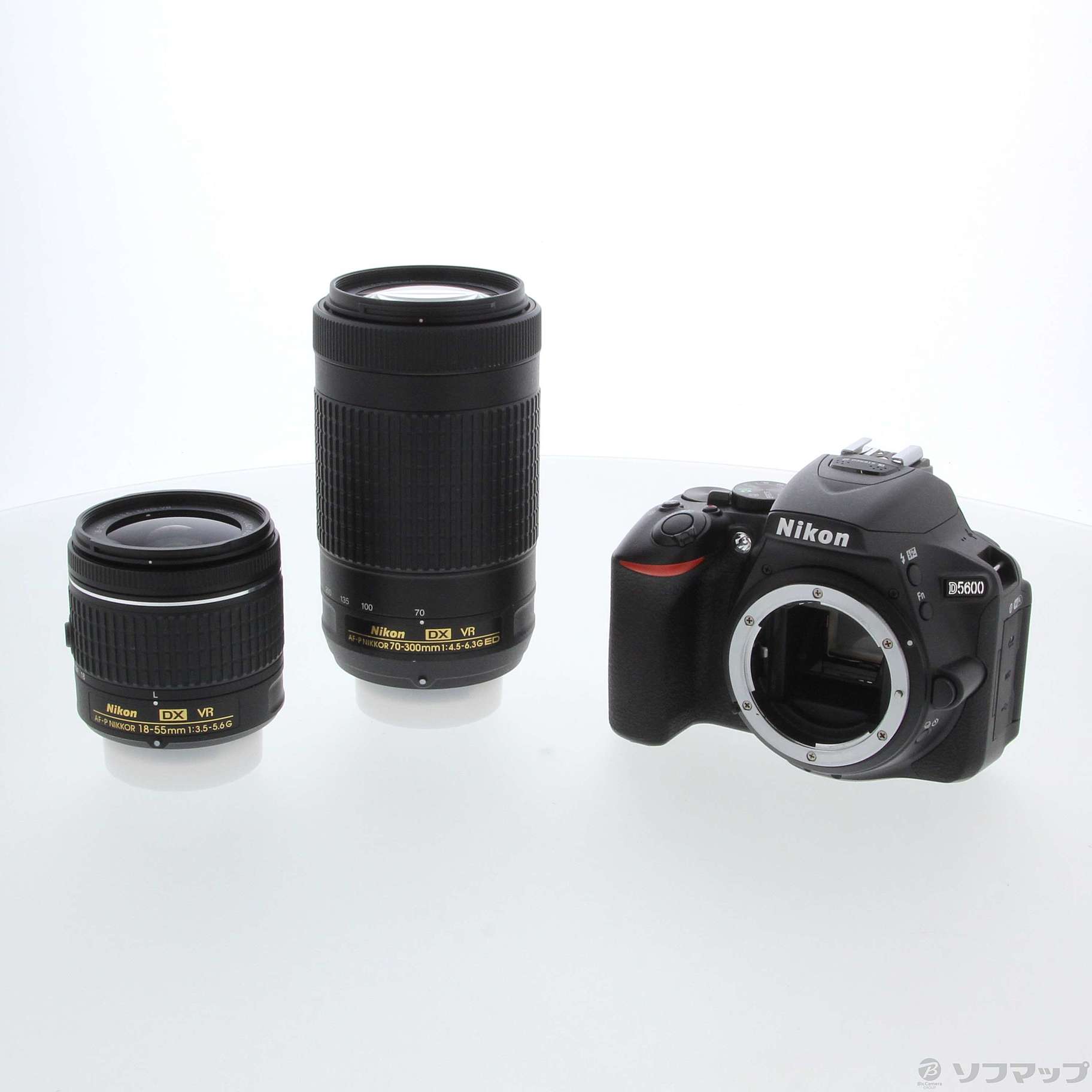 中古】NIKON D5600 ダブルズームキット ブラック [2133049829269 ...