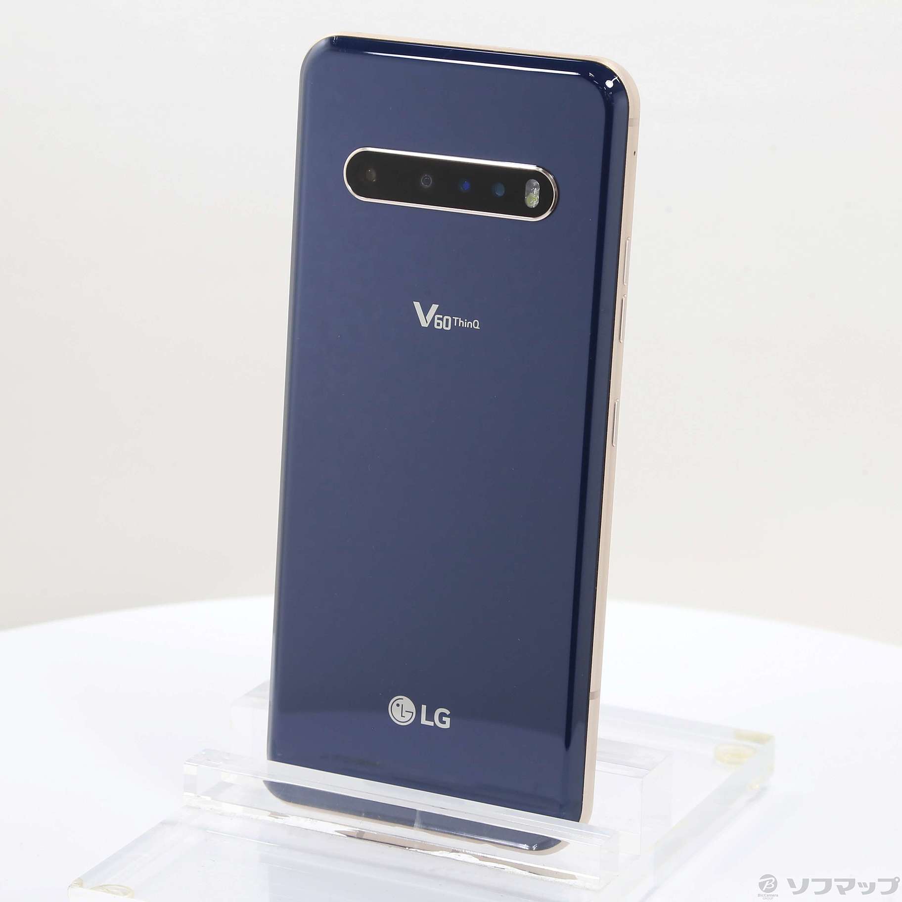 中古】LG V60 ThinQ 5G 128GB クラッシ-ブルー A001LG SoftBankロック