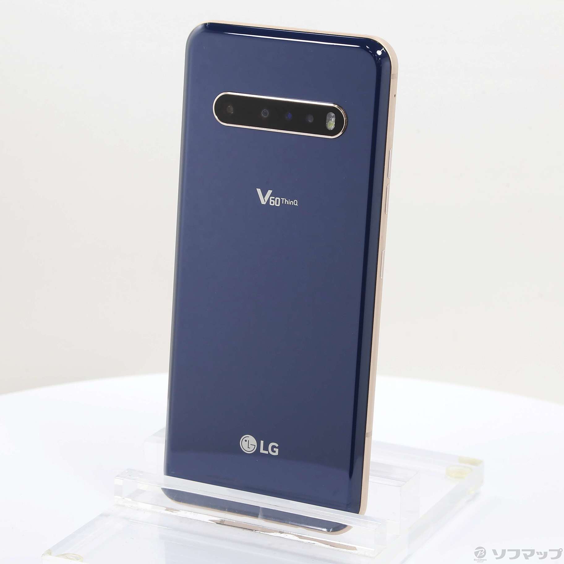 中古】LG V60 ThinQ 5G 128GB クラッシ-ブルー A001LG SoftBankロック