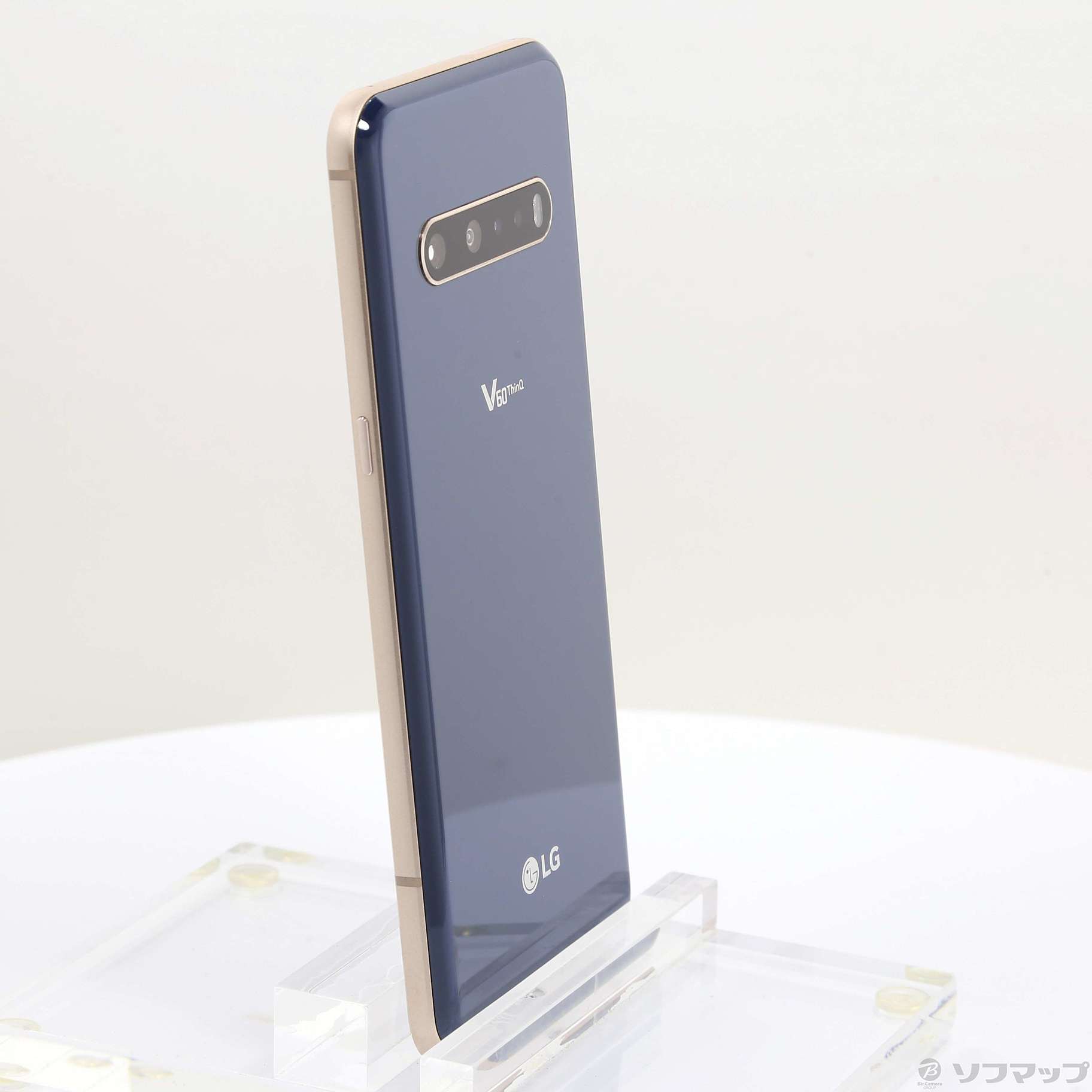 中古】LG V60 ThinQ 5G 128GB クラッシ-ブルー A001LG SoftBankロック