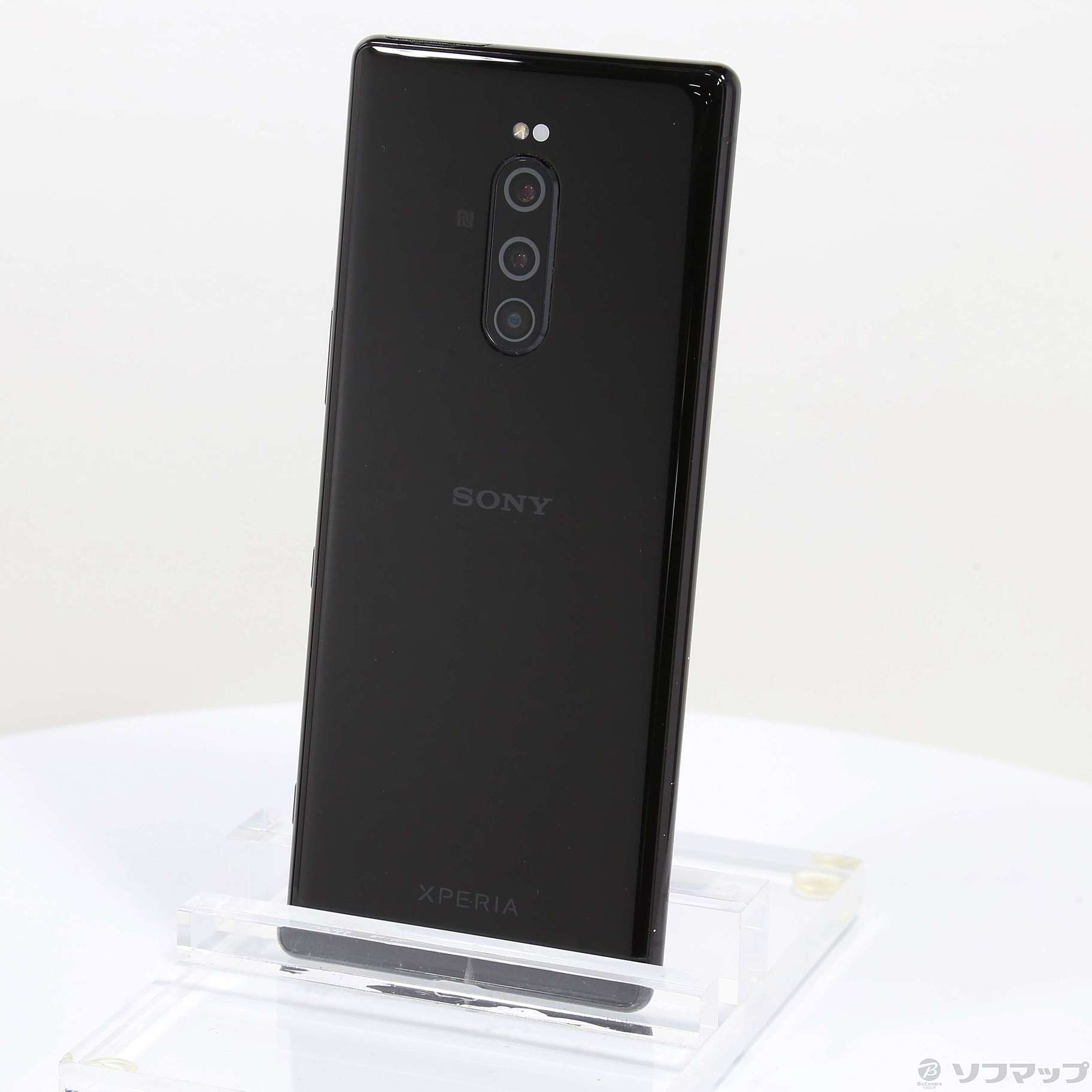 中古】Xperia 1 64GB ブラック 802SO SoftBankロック解除SIM
