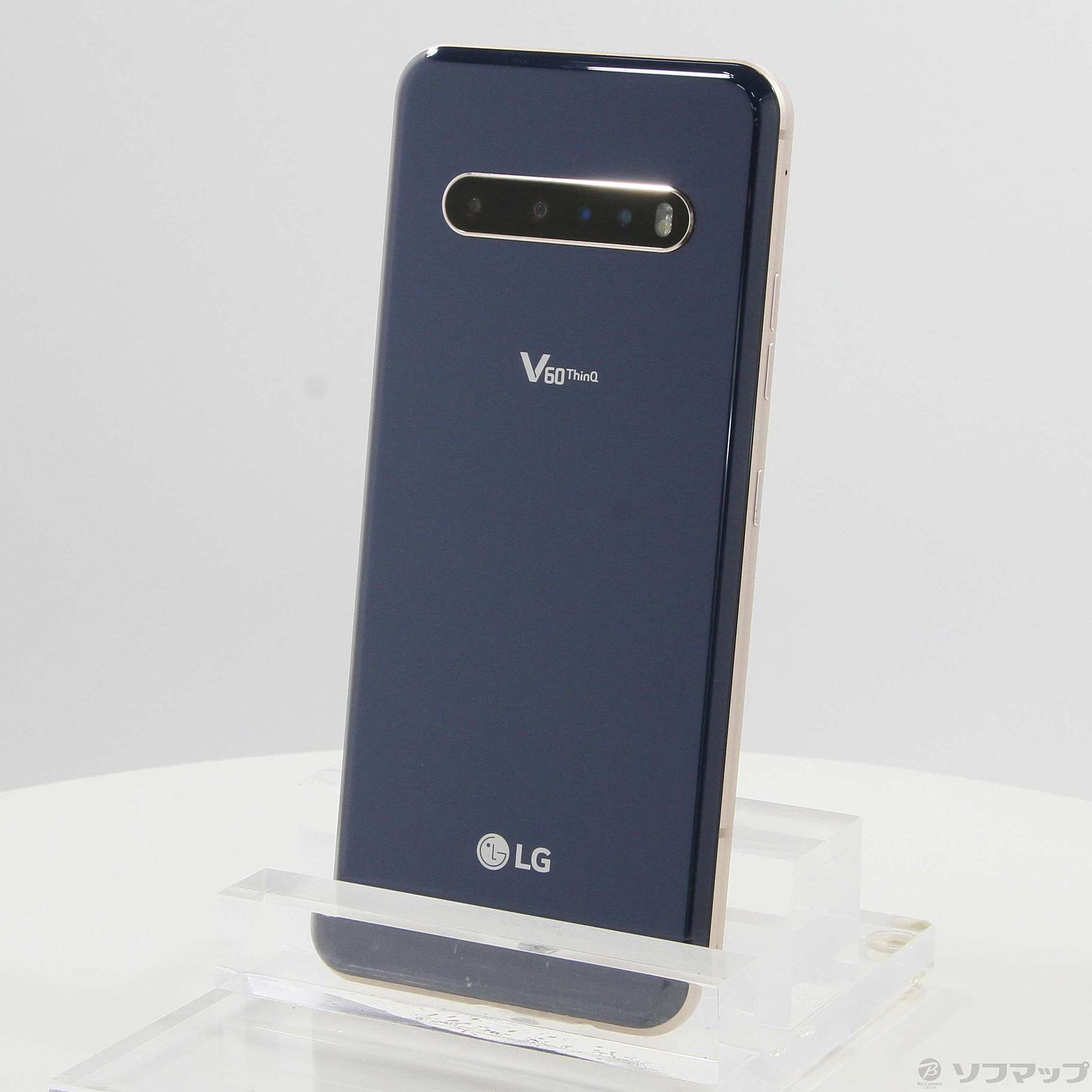 中古】LG V60 ThinQ 5G 128GB クラッシ-ブルー A001LG SoftBankロック