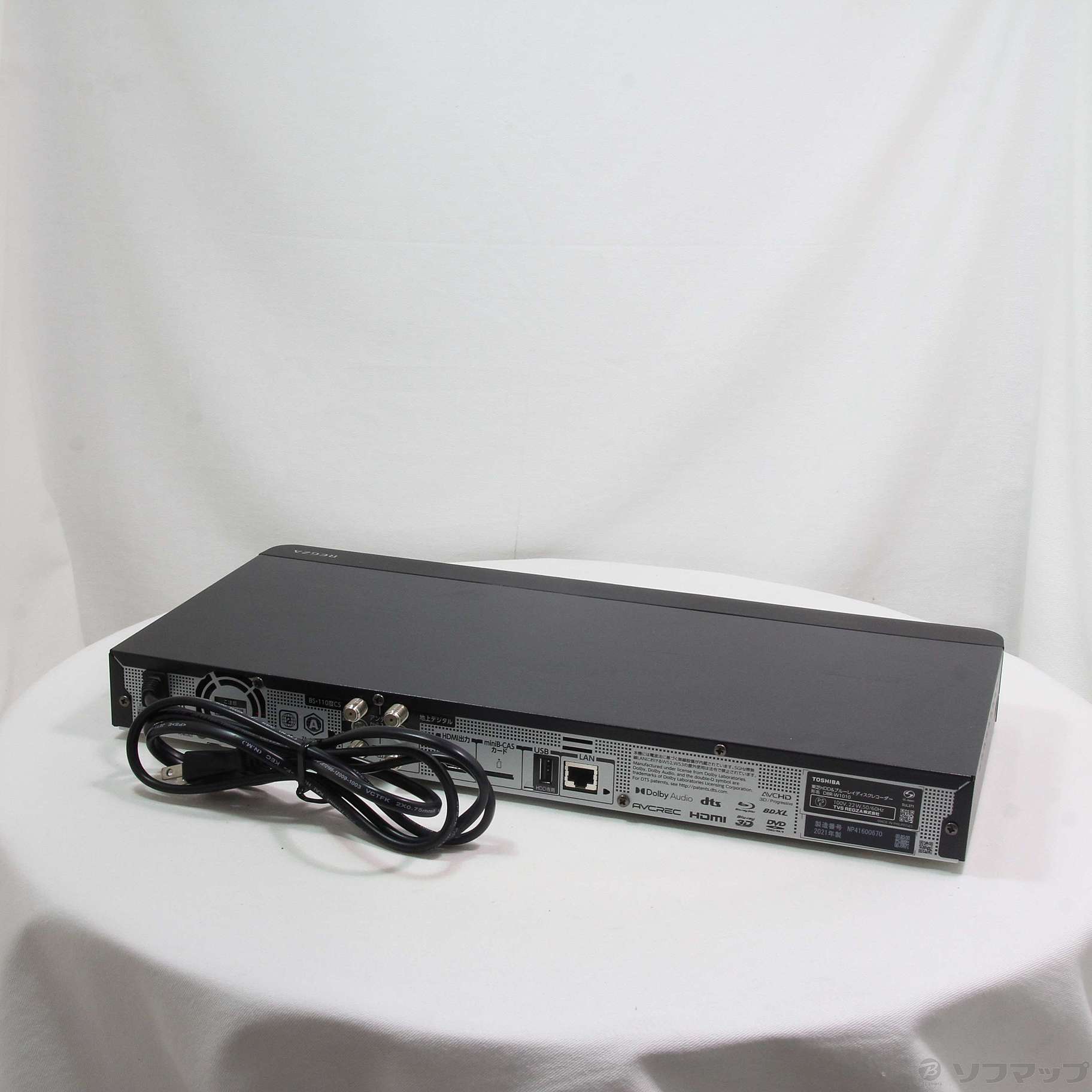 中古】〔中古品〕 ブルーレイレコーダー REGZA（レグザ） DBR-W1010