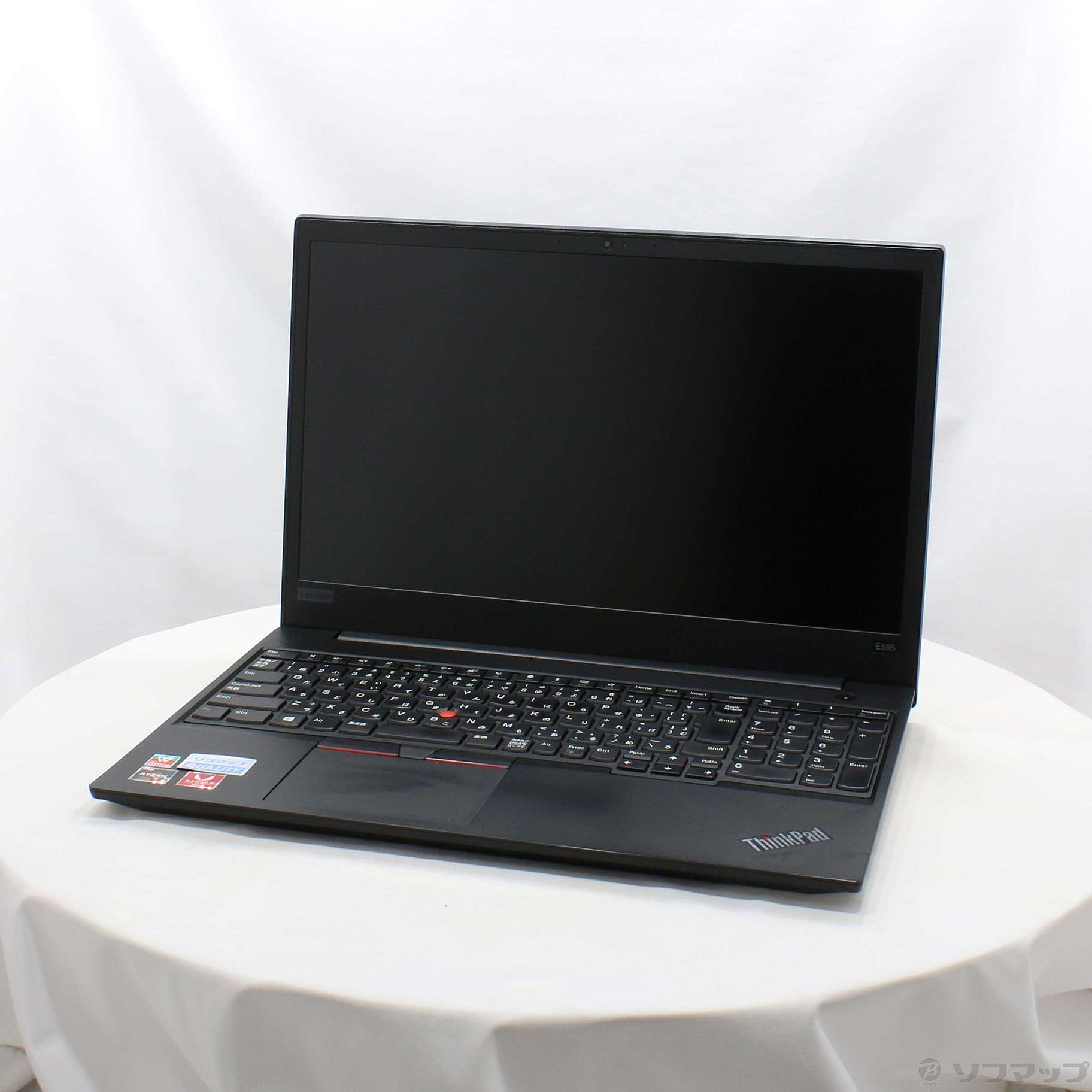 中古】ThinkPad E595 20NFS0Y900 ブラック 〔Windows 10〕 ［AMD Ryzen ...