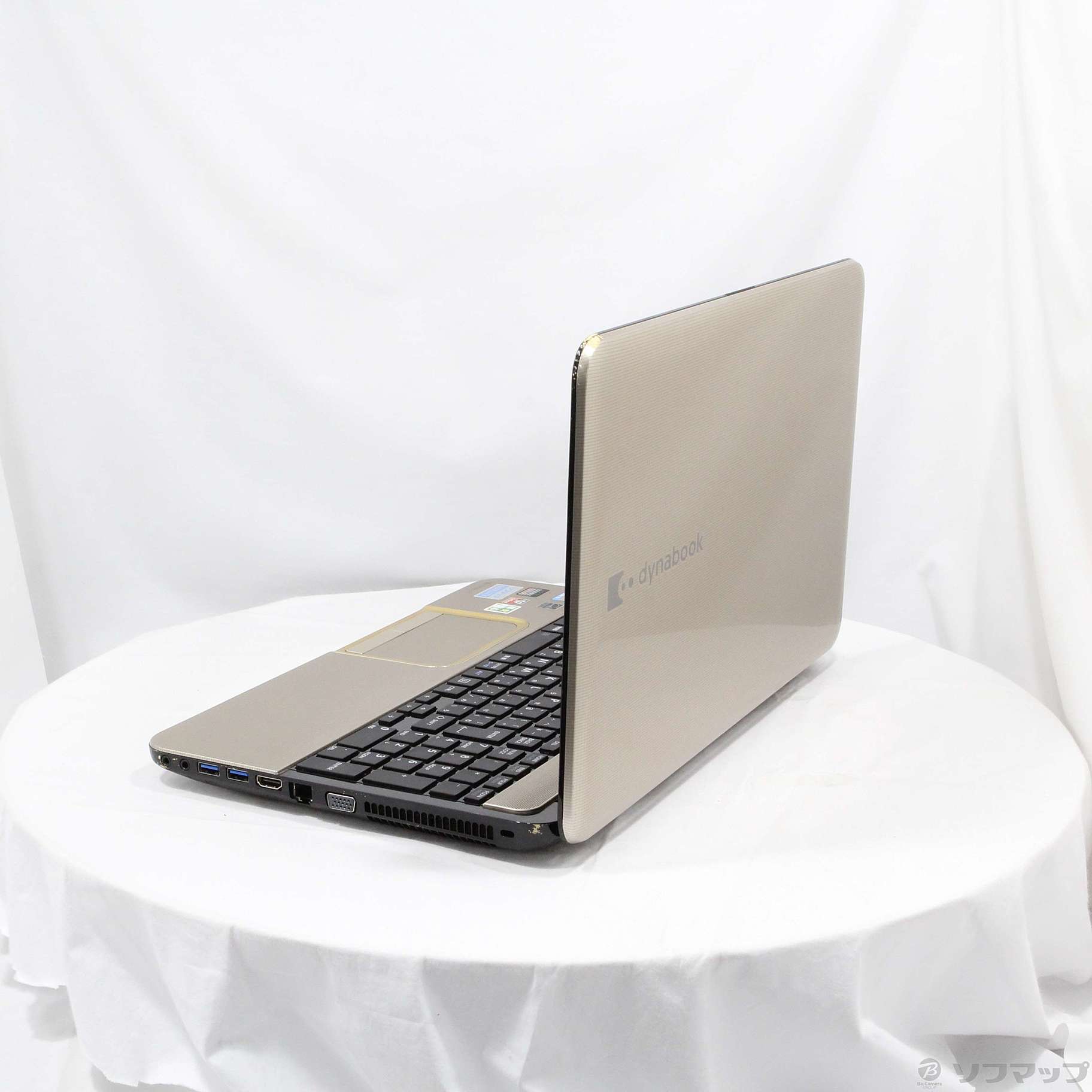 中古品非常便宜的放心的个人电脑dynabook T552/47GK PT55247GBHK香槟