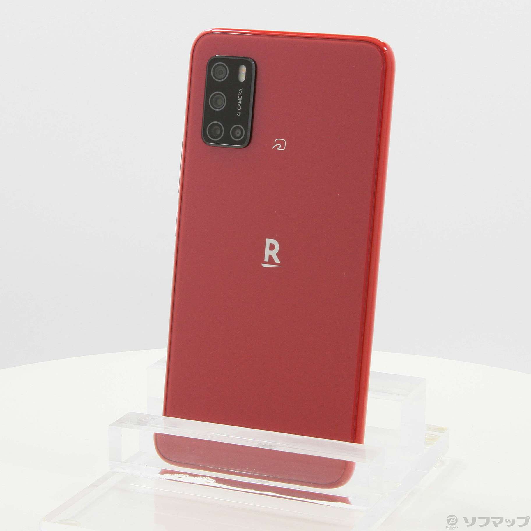 秋田市楽天BIG クリムゾンレッド　中古品 スマートフォン本体