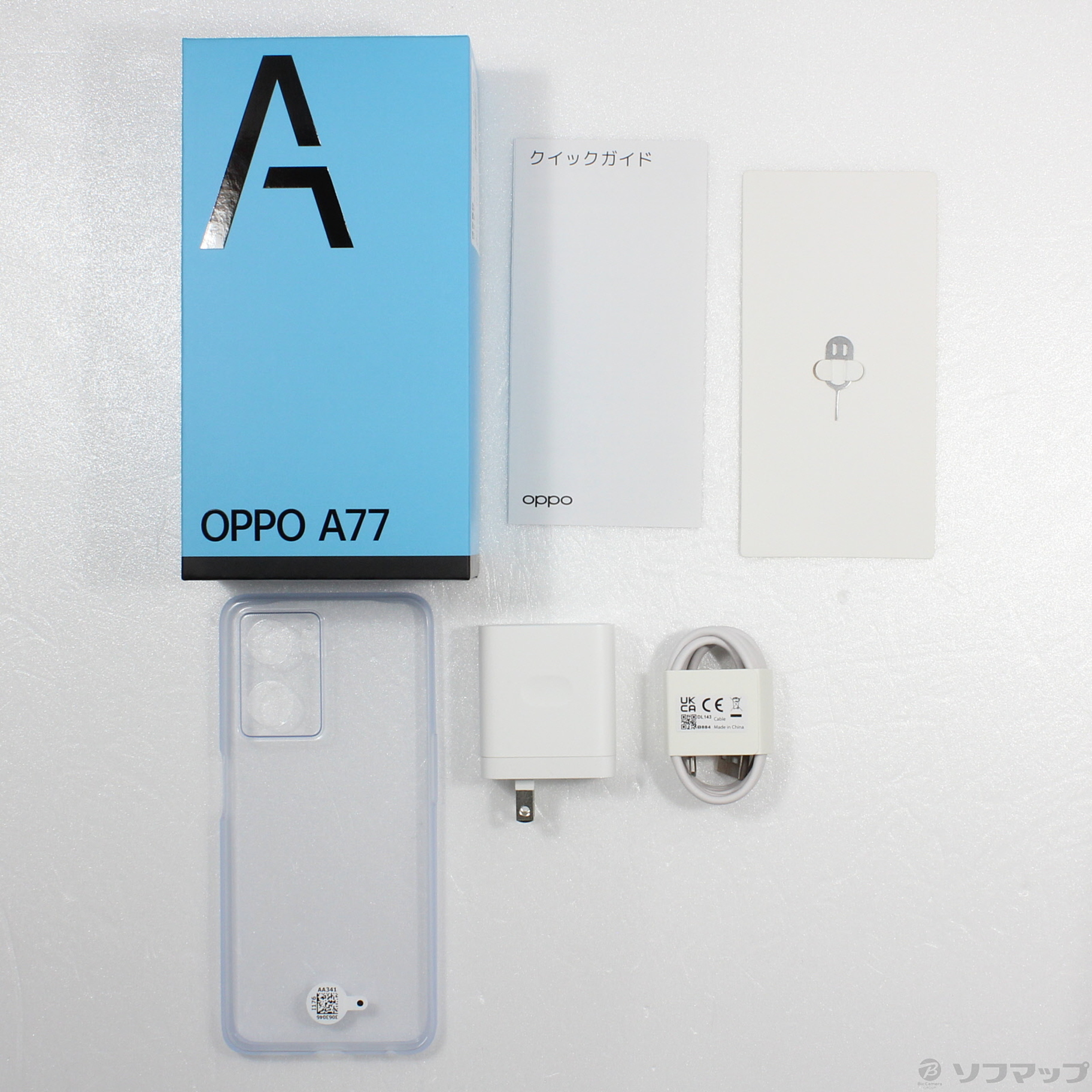 中古】〔展示品〕 OPPO A77 128GB ブラック CPH2385 SIMフリー