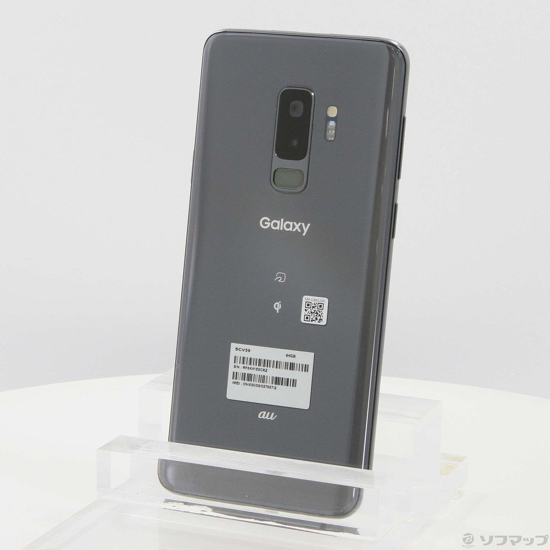 中古】GALAXY S9+ 64GB チタニウムグレー SCV39 auロック解除SIMフリー