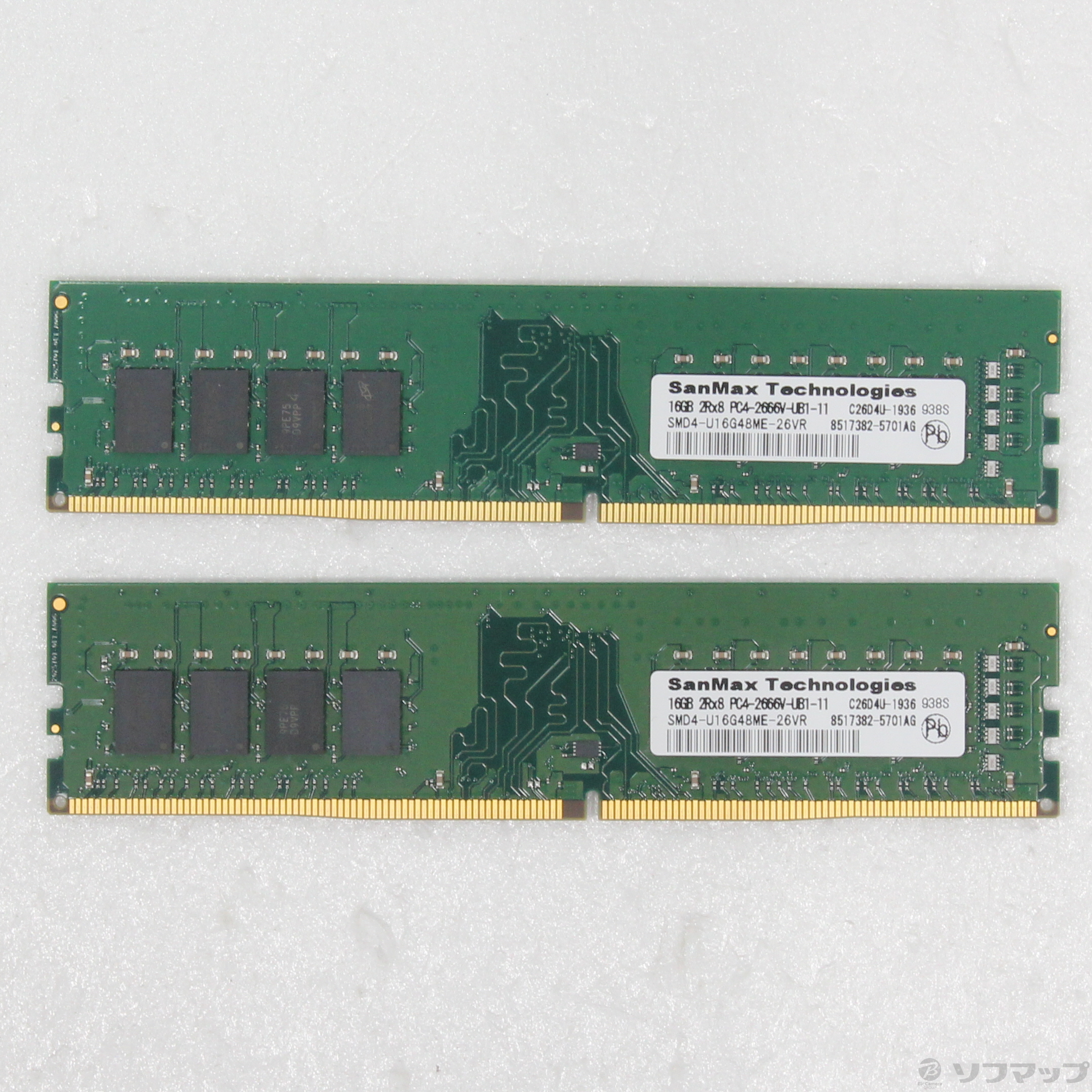SanMax メモリ DDR4-2666 16GB×2枚