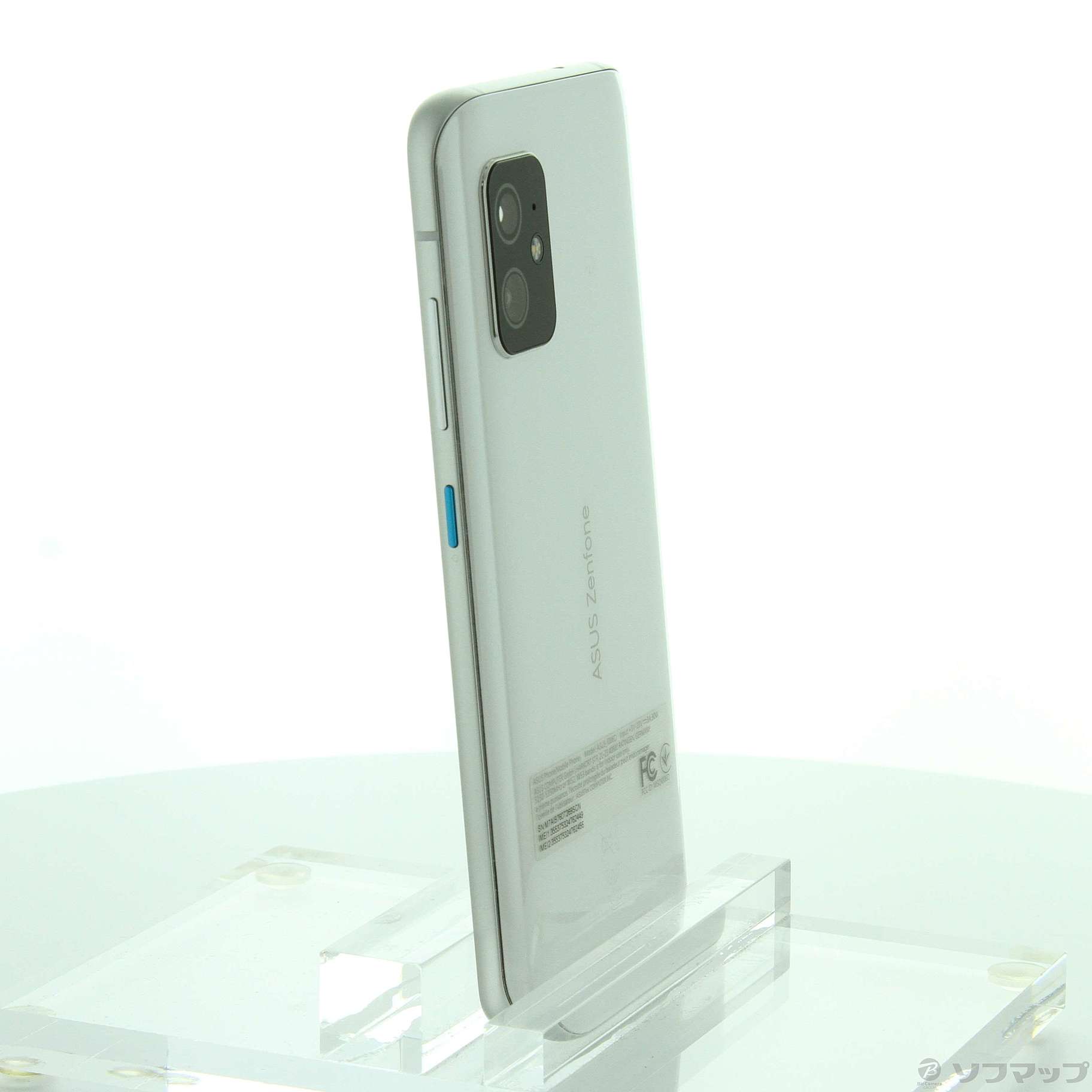 中古】Zenfone 8 256GB ムーンライトホワイト ZS590KS-WH256S8 SIM