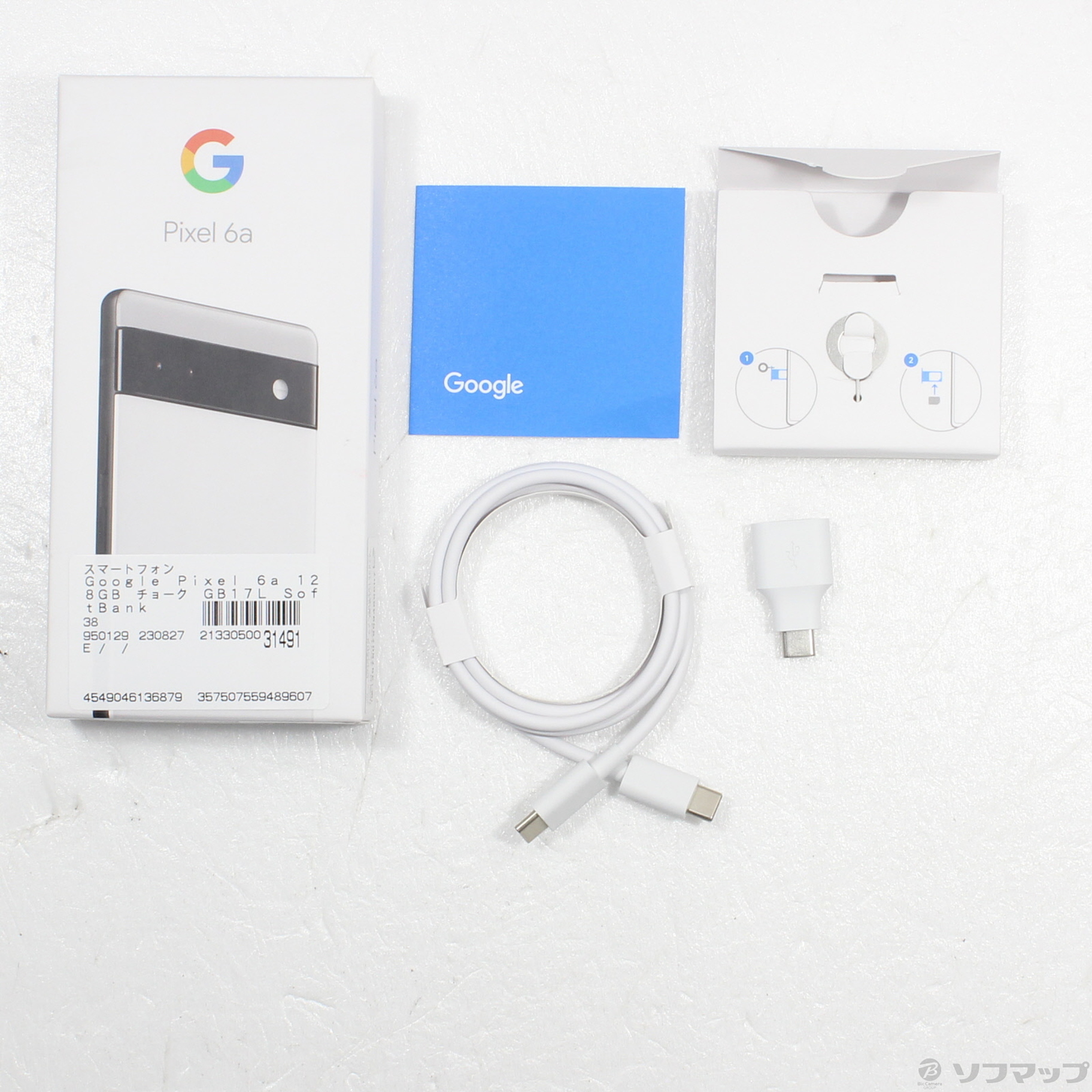 中古】セール対象品 Google Pixel 6a 128GB チョーク GB17L SoftBank