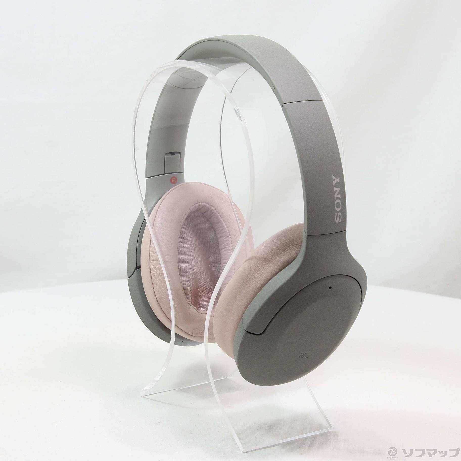 中古】h.ear on 3 Wireless NC WH-H910N (G) アッシュグリーン