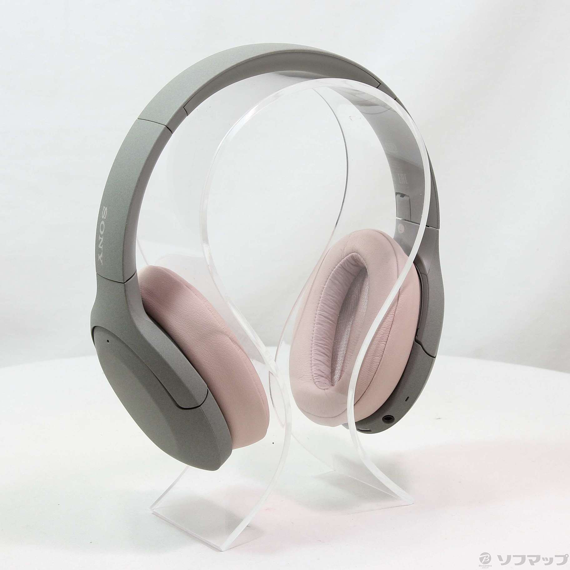 中古】h.ear on 3 Wireless NC WH-H910N (G) アッシュグリーン